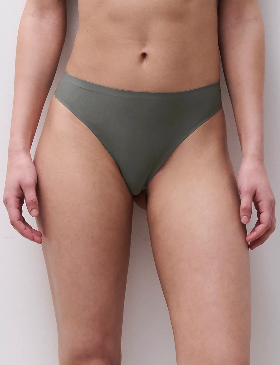 CHANTELLE - Softstretch Thong - tangas - vert argile - 0