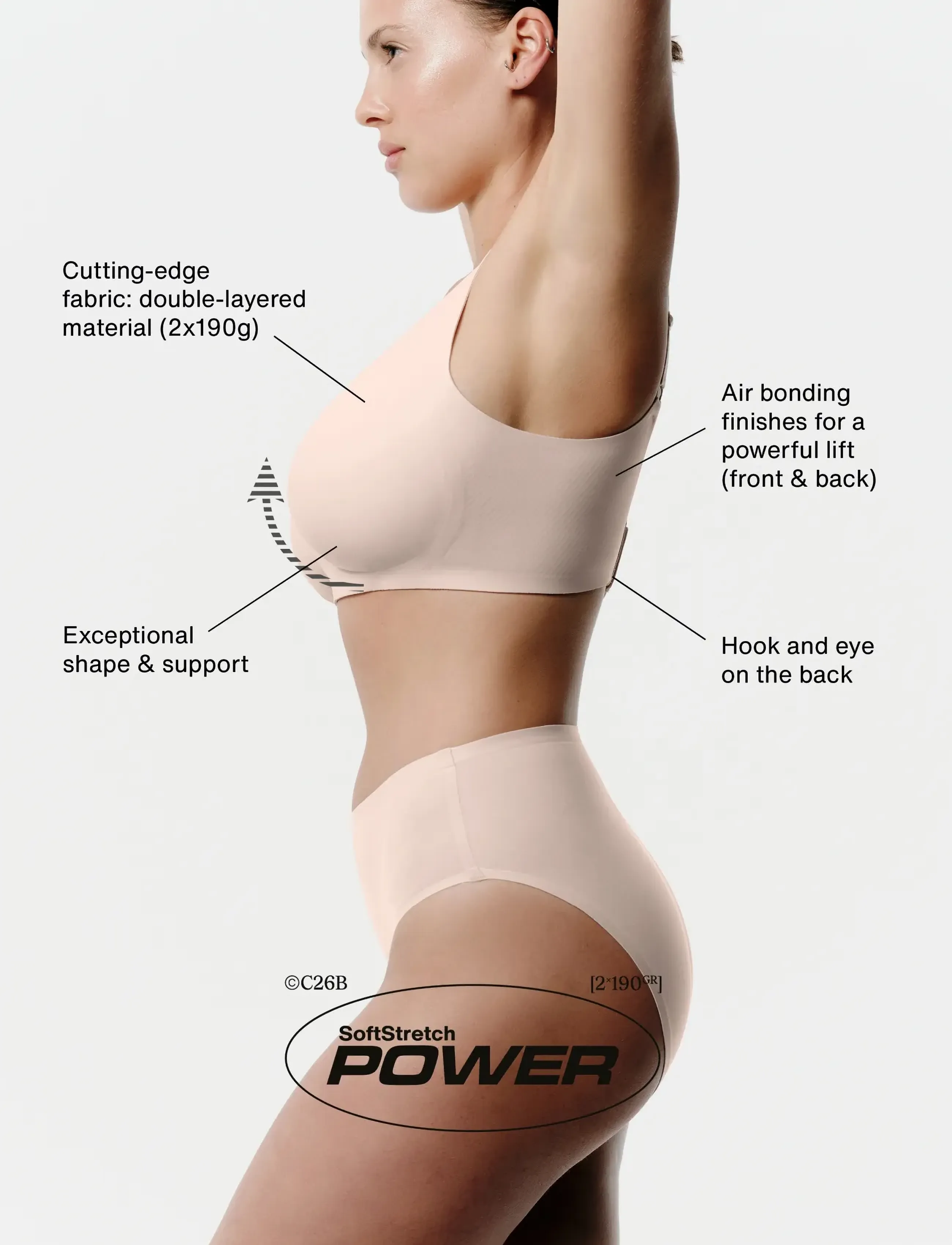 Chantelle Behå 'SoftStretch Power' bh dam – bild 9