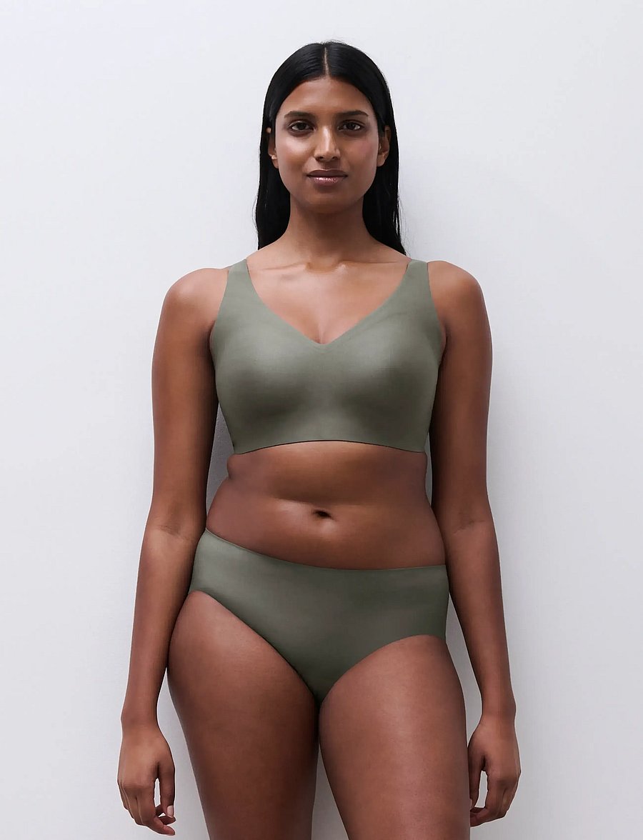 CHANTELLE - Softstretch Power Wirefree top - tugikaarteta rinnahoidjad - vert argile - 2