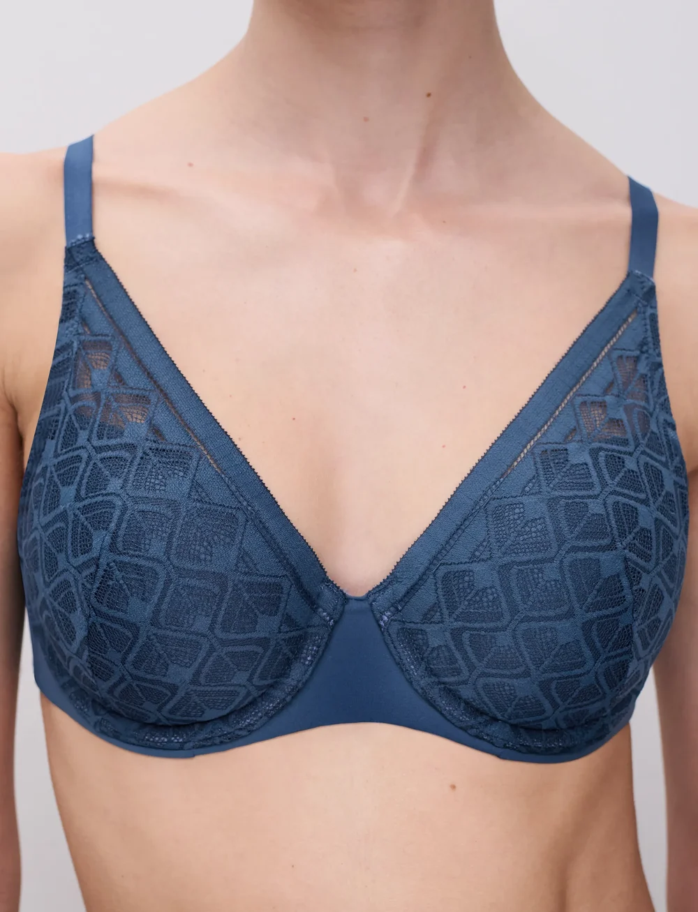 CHANTELLE - Ace T-shirt covering memory bra - bøjle-bh’er - jeans blue - 3