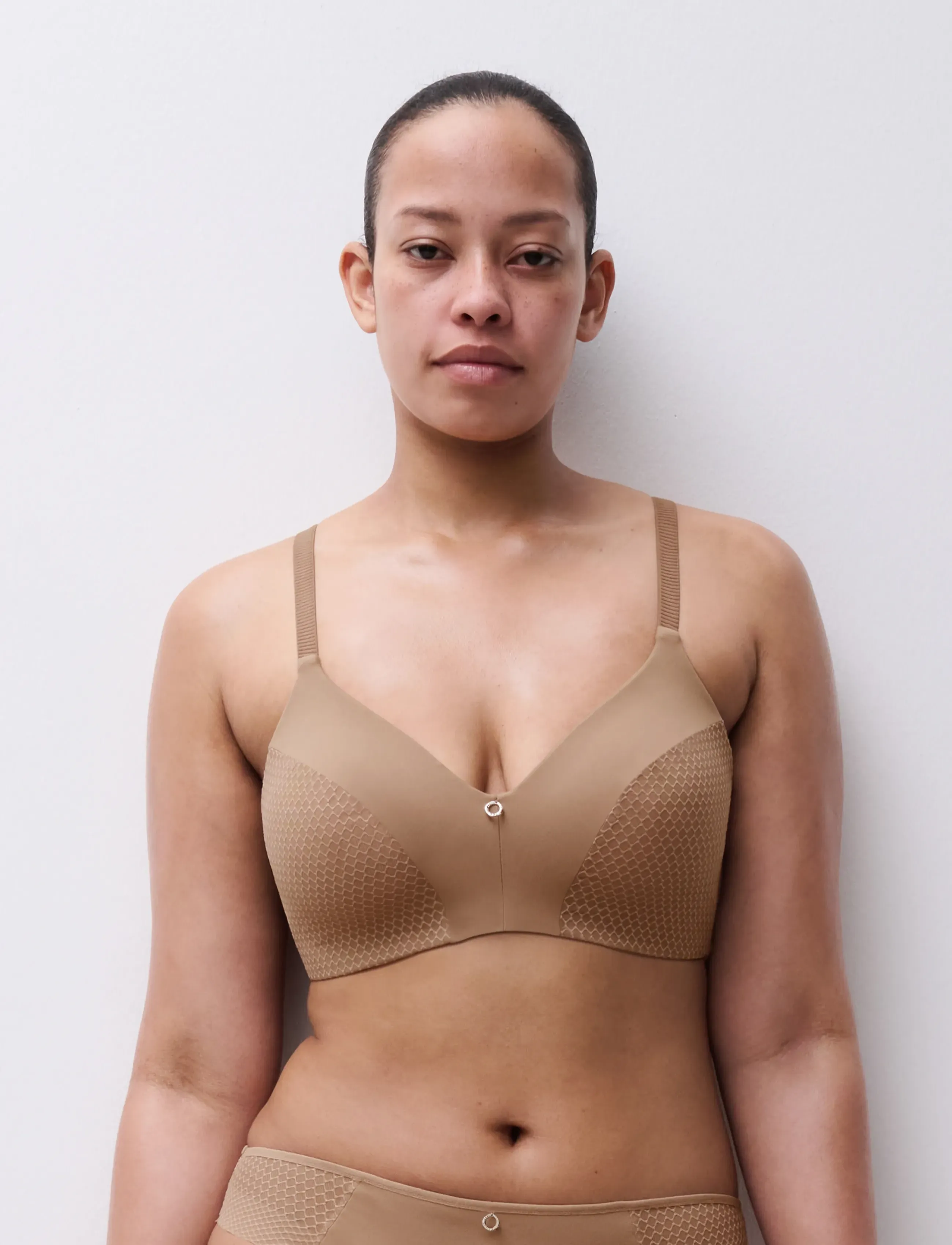 CHANTELLE - Honey Wirefree bra - tugikaarteta rinnahoidjad - coffee latte - 2