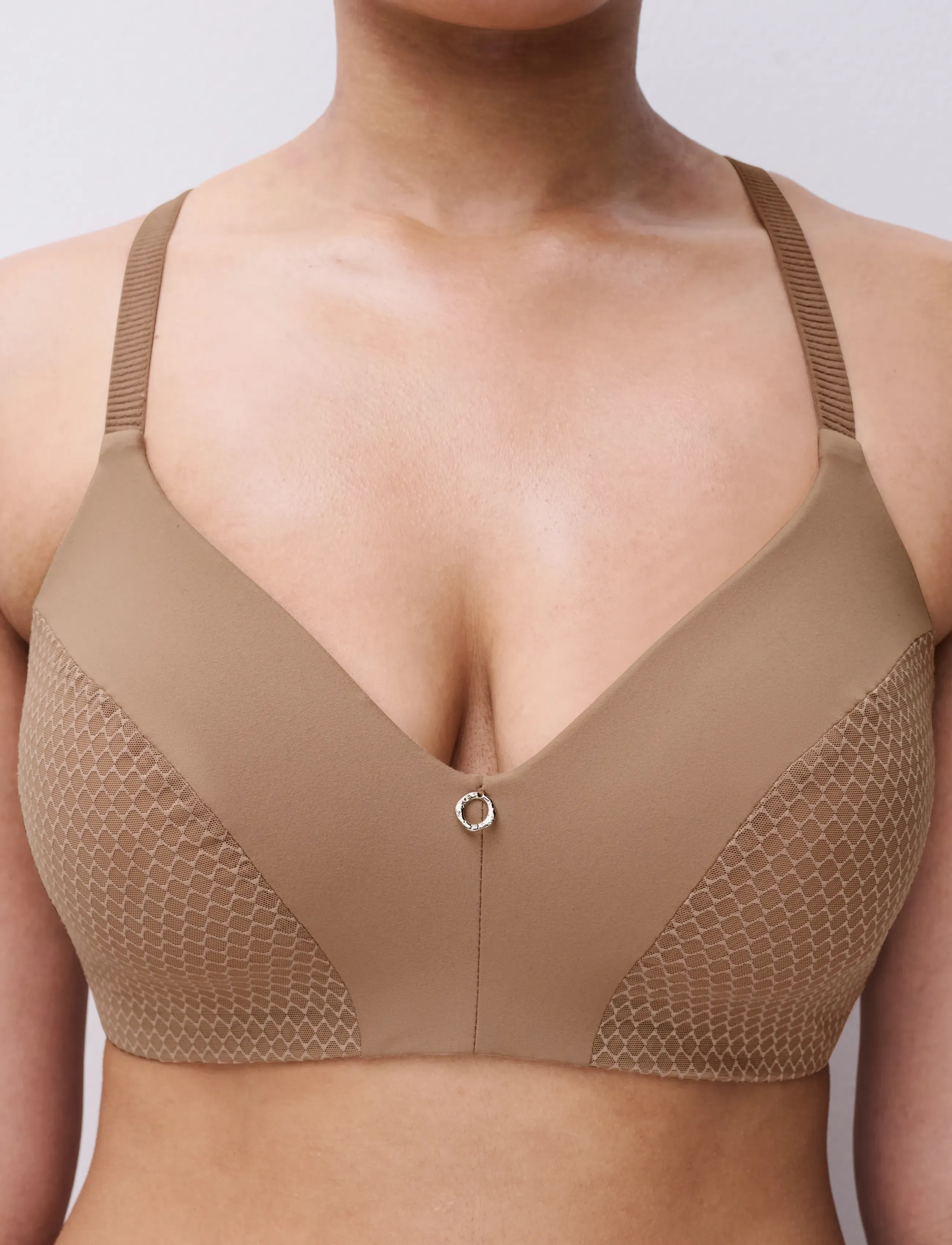 CHANTELLE - Honey Wirefree bra - tugikaarteta rinnahoidjad - coffee latte - 3