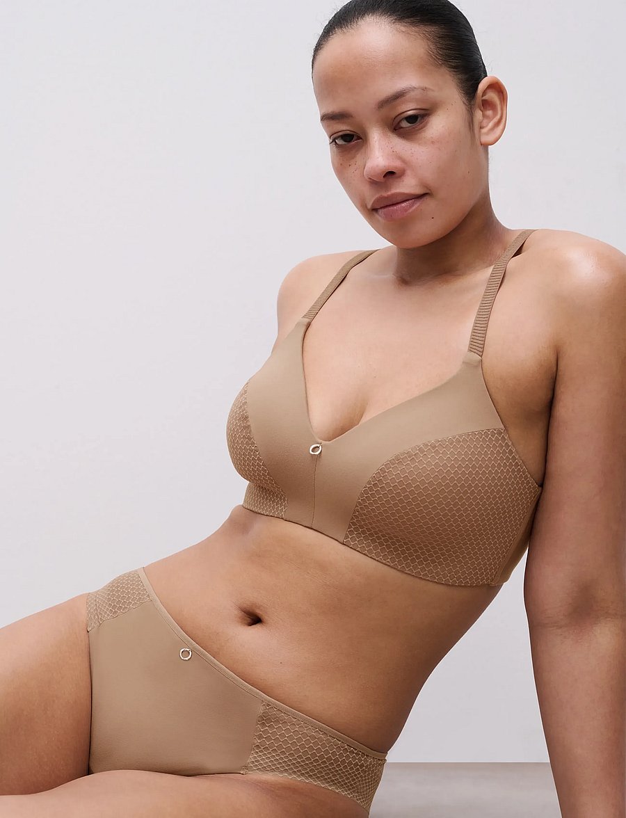 CHANTELLE - Honey Wirefree bra - tugikaarteta rinnahoidjad - coffee latte - 4