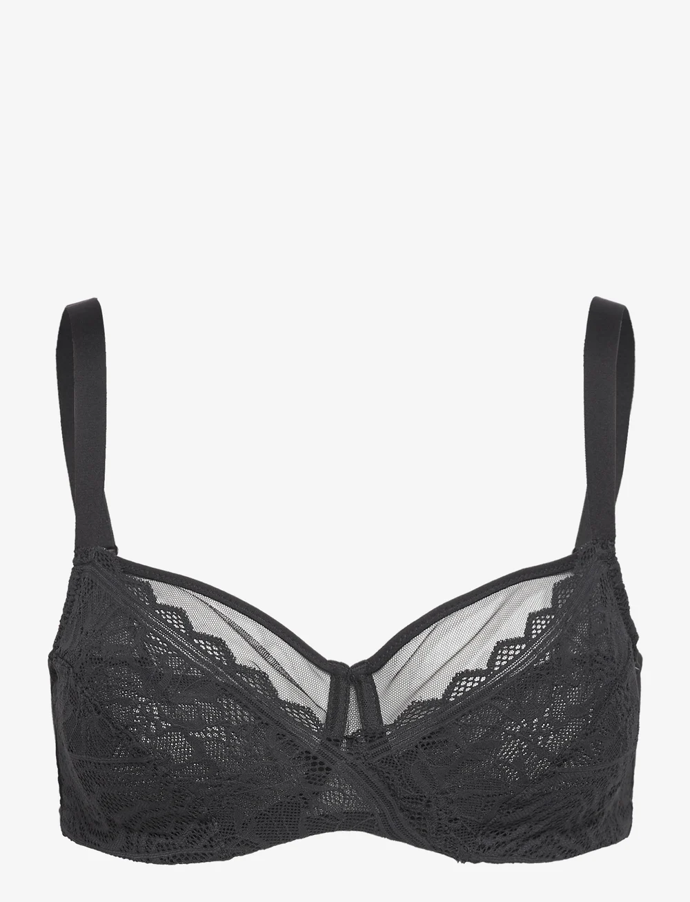 CHANTELLE - Floral Touch Very Covering Underwired bra - fuldskåls bh'er - black - 1