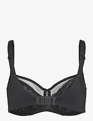 CHANTELLE - Floral Touch Very Covering Underwired bra - full-cup bh's - black - 1
