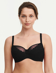 CHANTELLE - Floral Touch Very Covering Underwired bra - full-cup bh's - black - 2