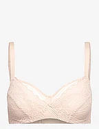 Floral Touch Very Covering Underwired bra - GOLDEN BEIGE