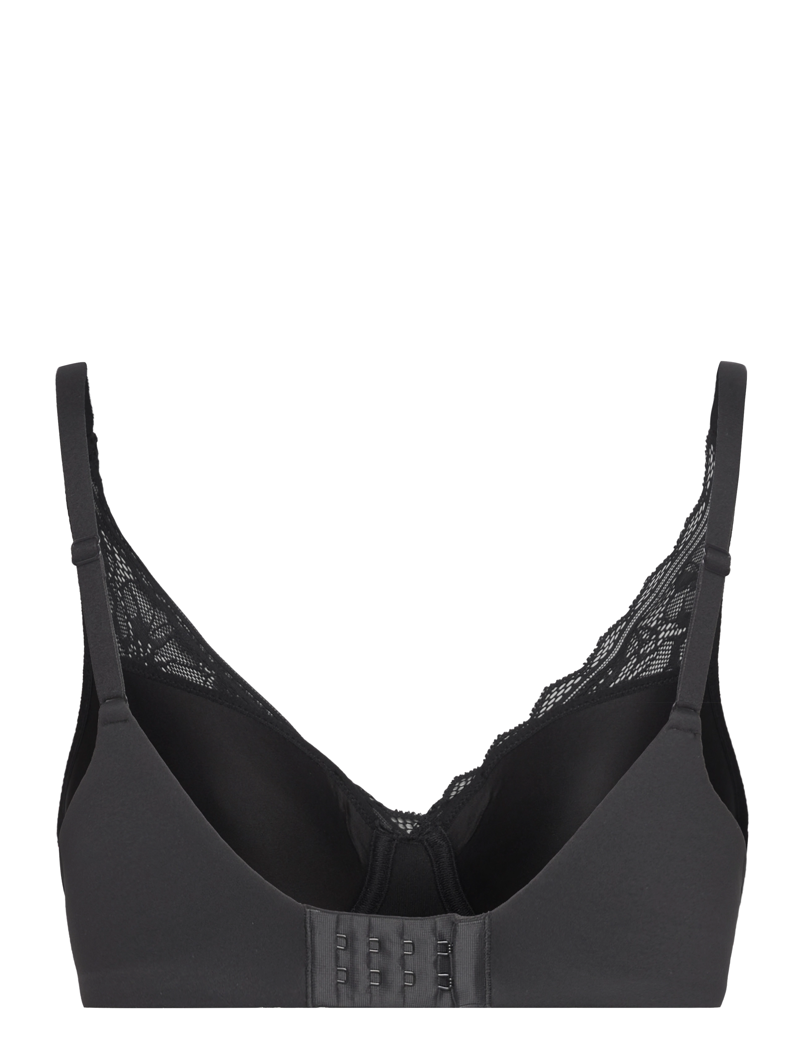 CHANTELLE - Floral Touch Covering Memory T-Shirt Bra - fuldskåls bh'er - black - 2
