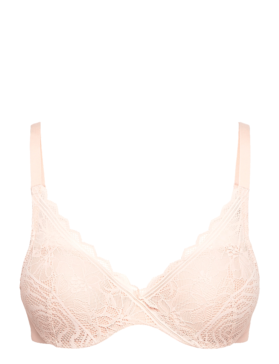 CHANTELLE - Floral Touch Covering memory bra - fuldskåls bh'er - golden beige - 1