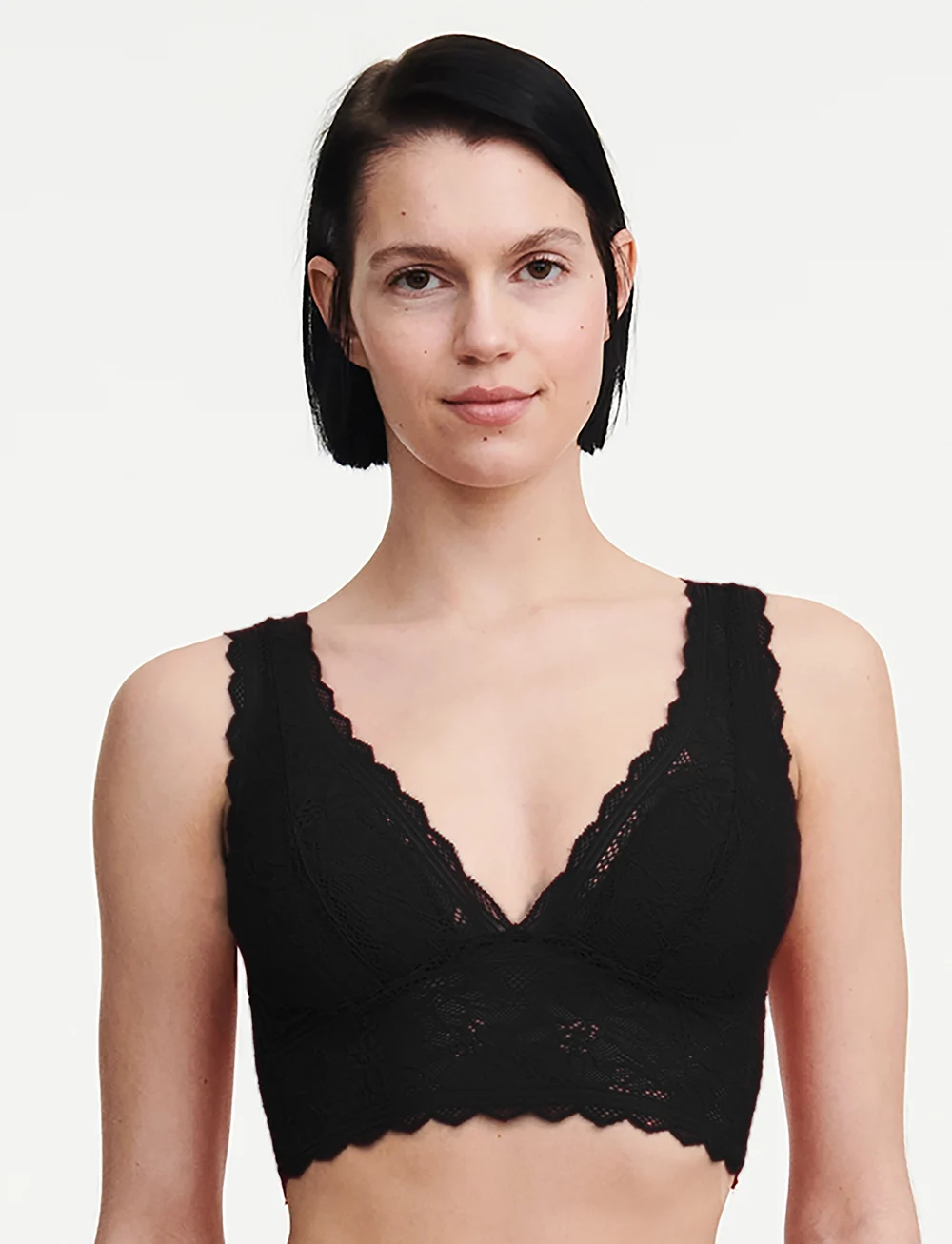 CHANTELLE - Floral Touch Wirefree bra - bh'er uden bøjle - black - 0
