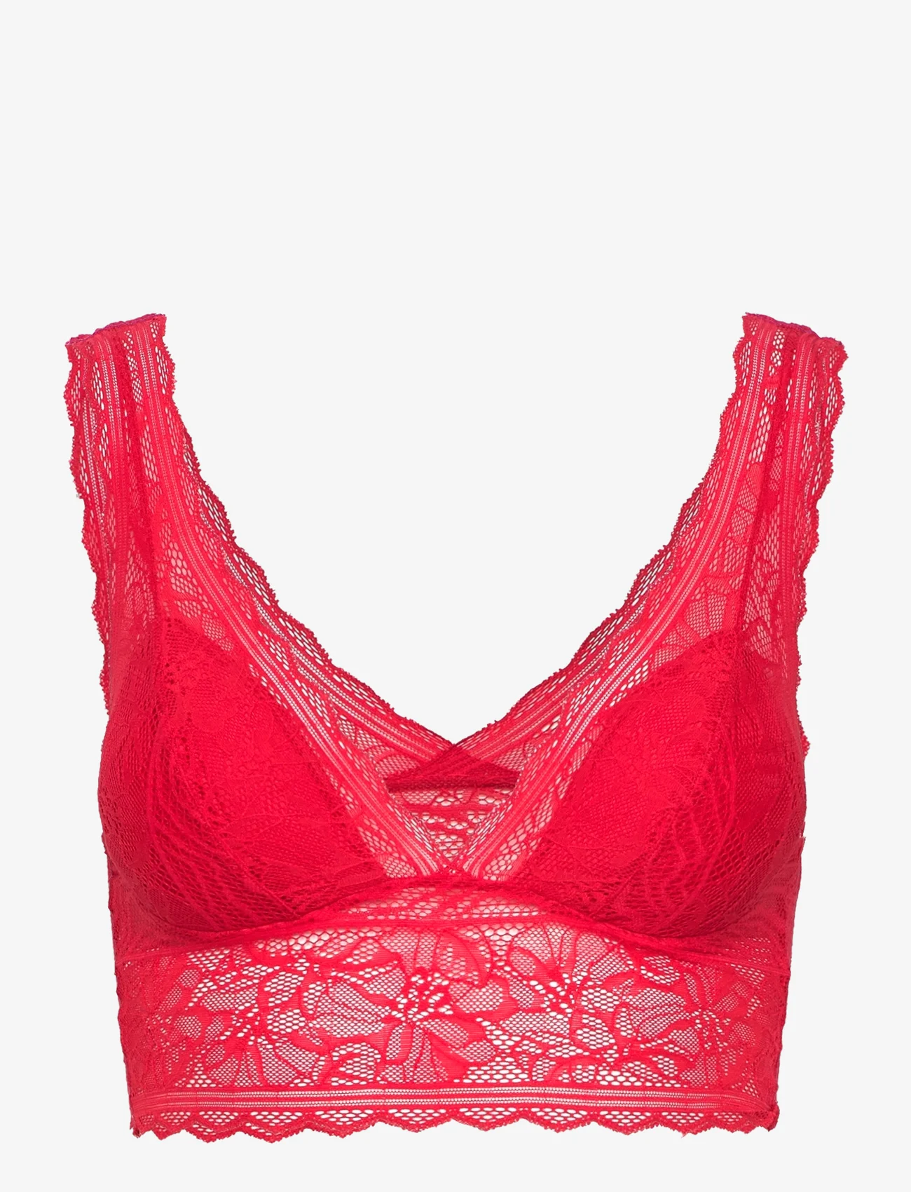 CHANTELLE - Floral Touch Wirefree bra - non wired bras - scarlet - 0