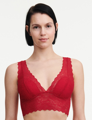 CHANTELLE - Floral Touch Wirefree bra - non wired bras - scarlet - 2