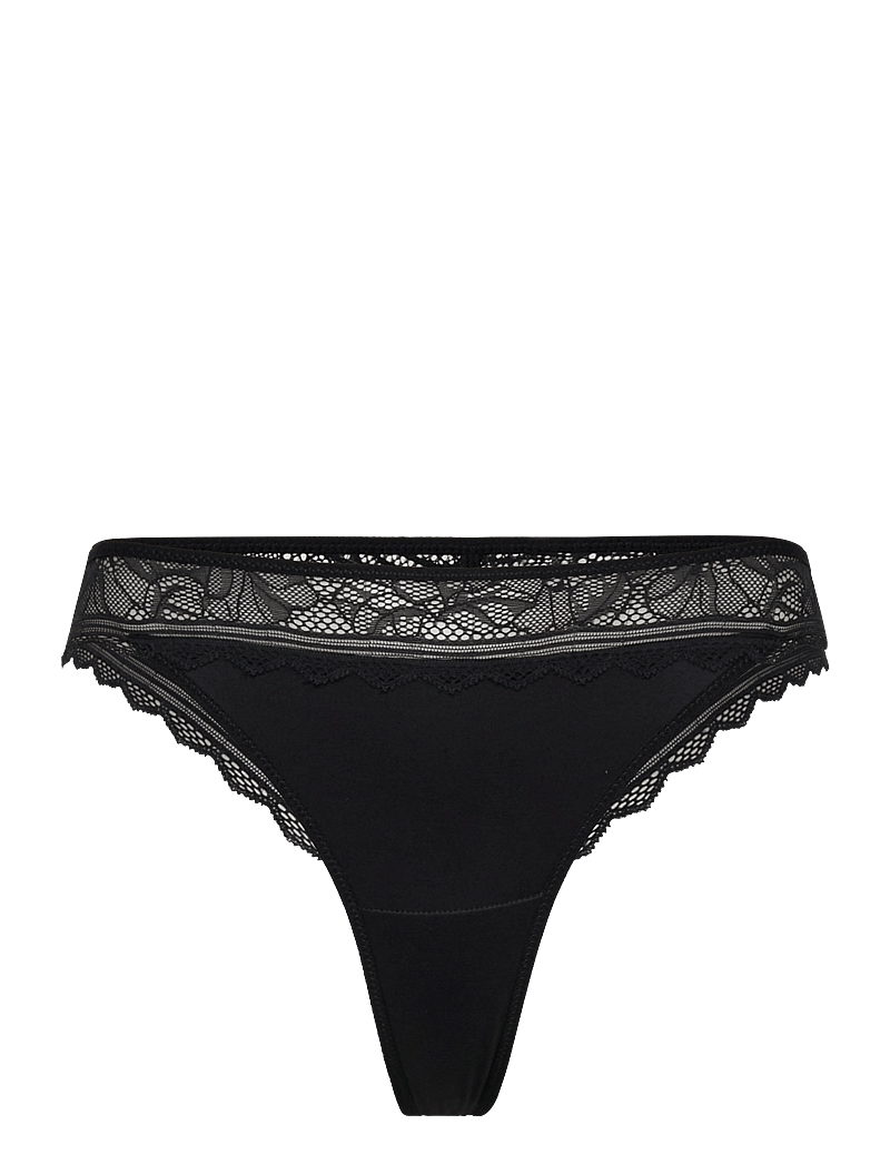 CHANTELLE - Floral Touch Tanga - stringtrosor - black - 1