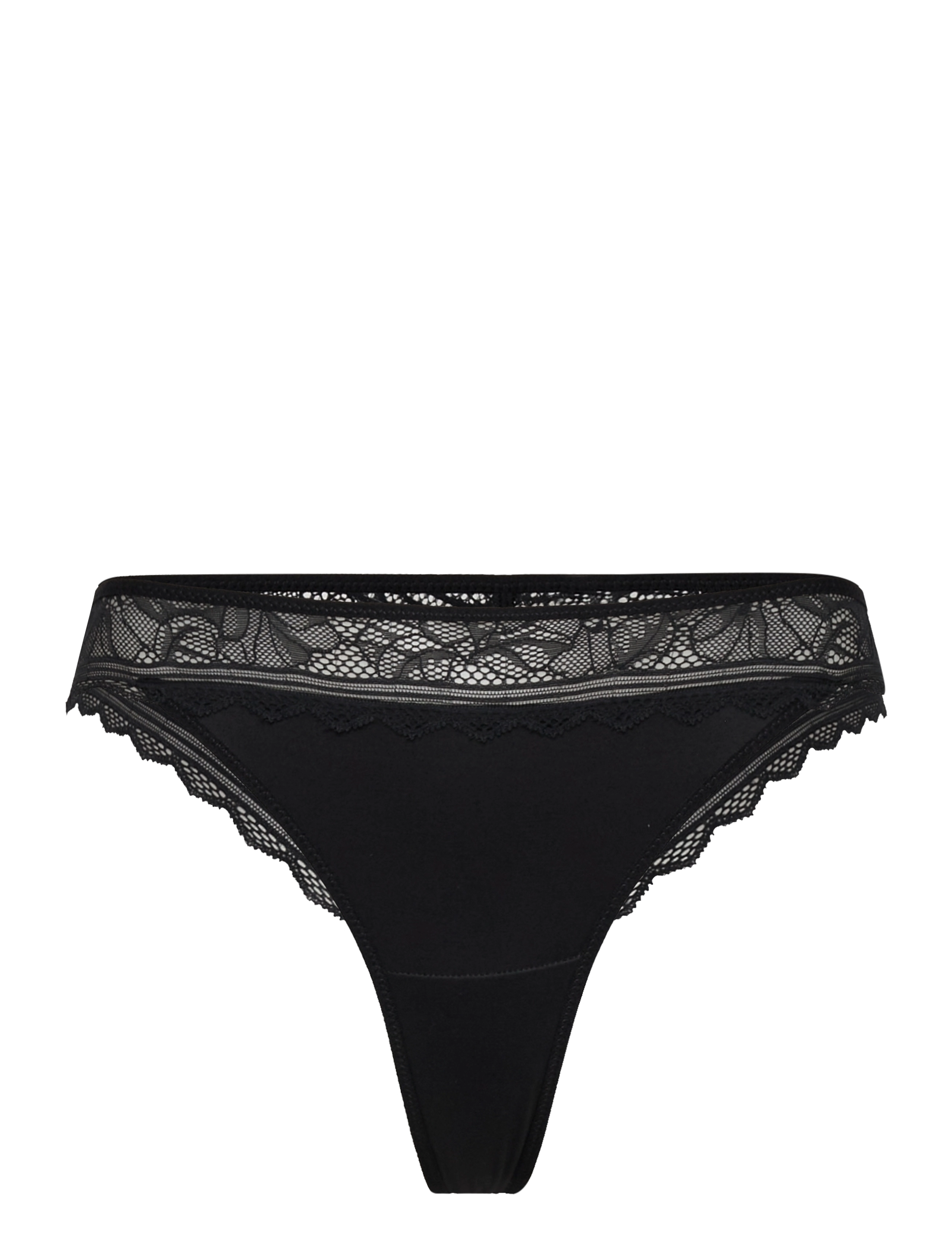CHANTELLE Floral Touch Tanga - Stringtruser - BLACK / black