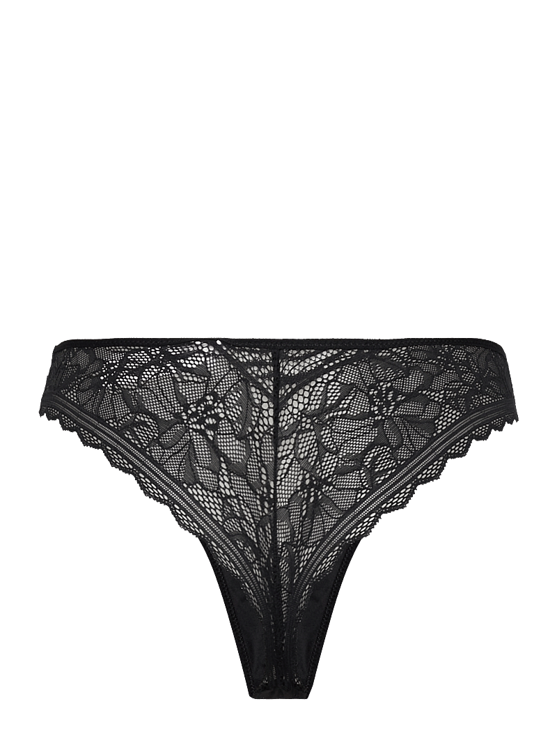 CHANTELLE - Floral Touch Tanga - stringtrosor - black - 2