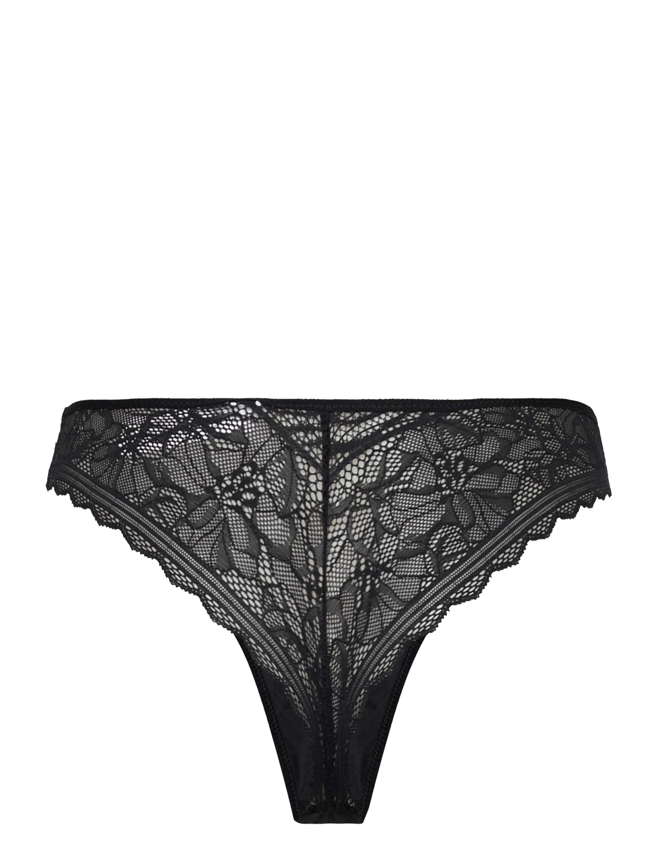 CHANTELLE - Floral Touch Tanga - g-strengur - black - 2