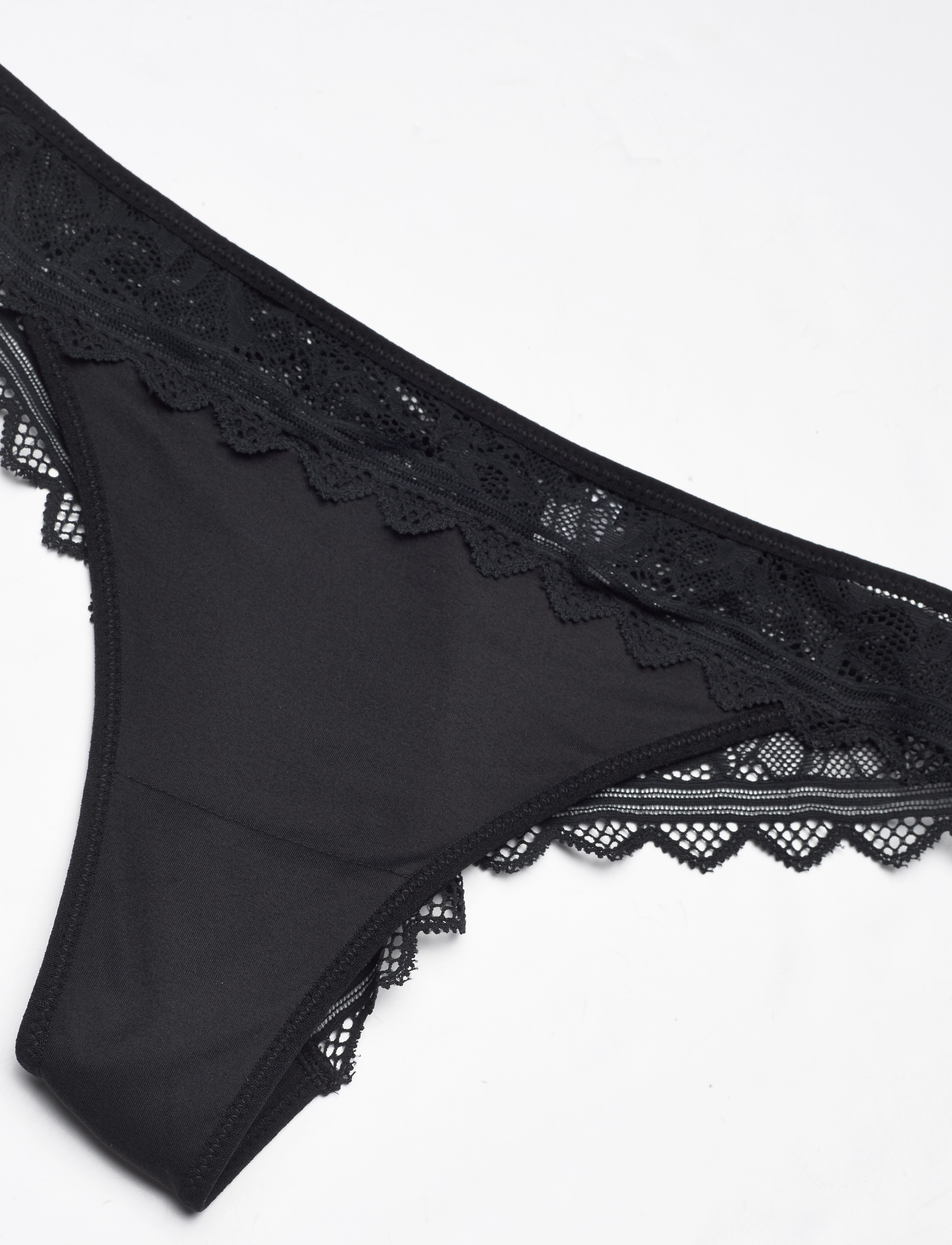 CHANTELLE - Floral Touch Tanga - g-strengur - black - 5
