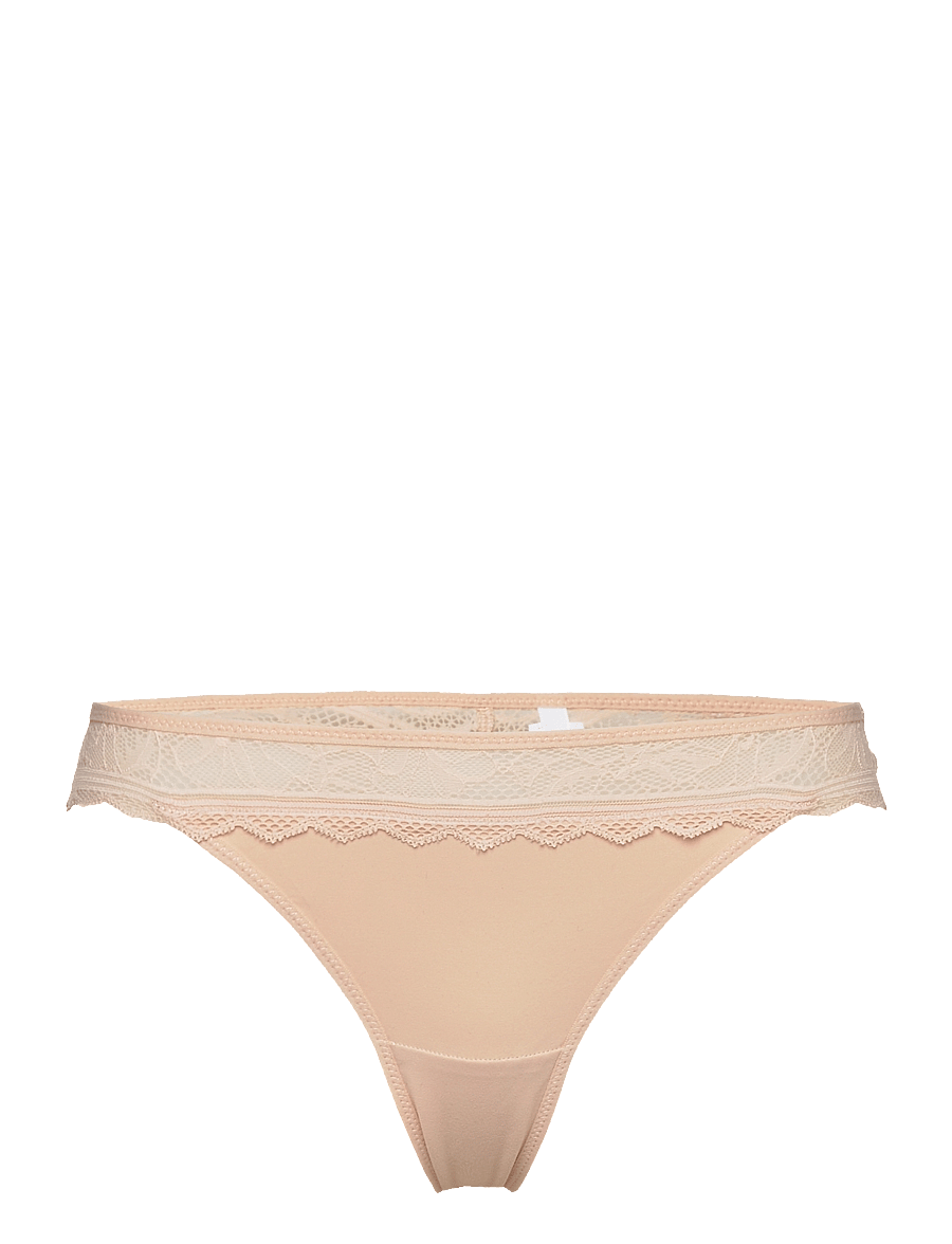 CHANTELLE - Floral Touch Tanga - g-strengur - golden beige - 1