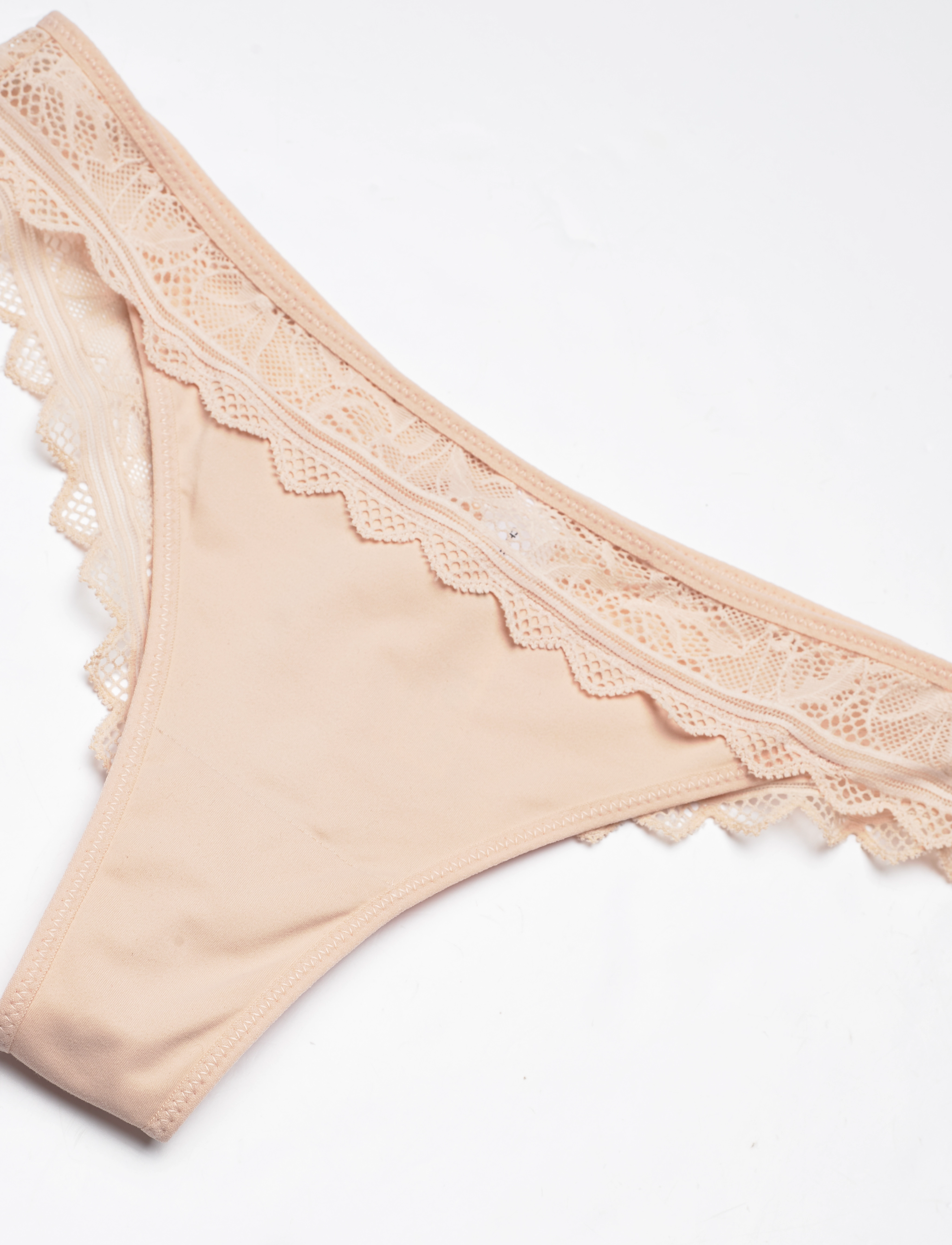 CHANTELLE - Floral Touch Tanga - g-strengur - golden beige - 5
