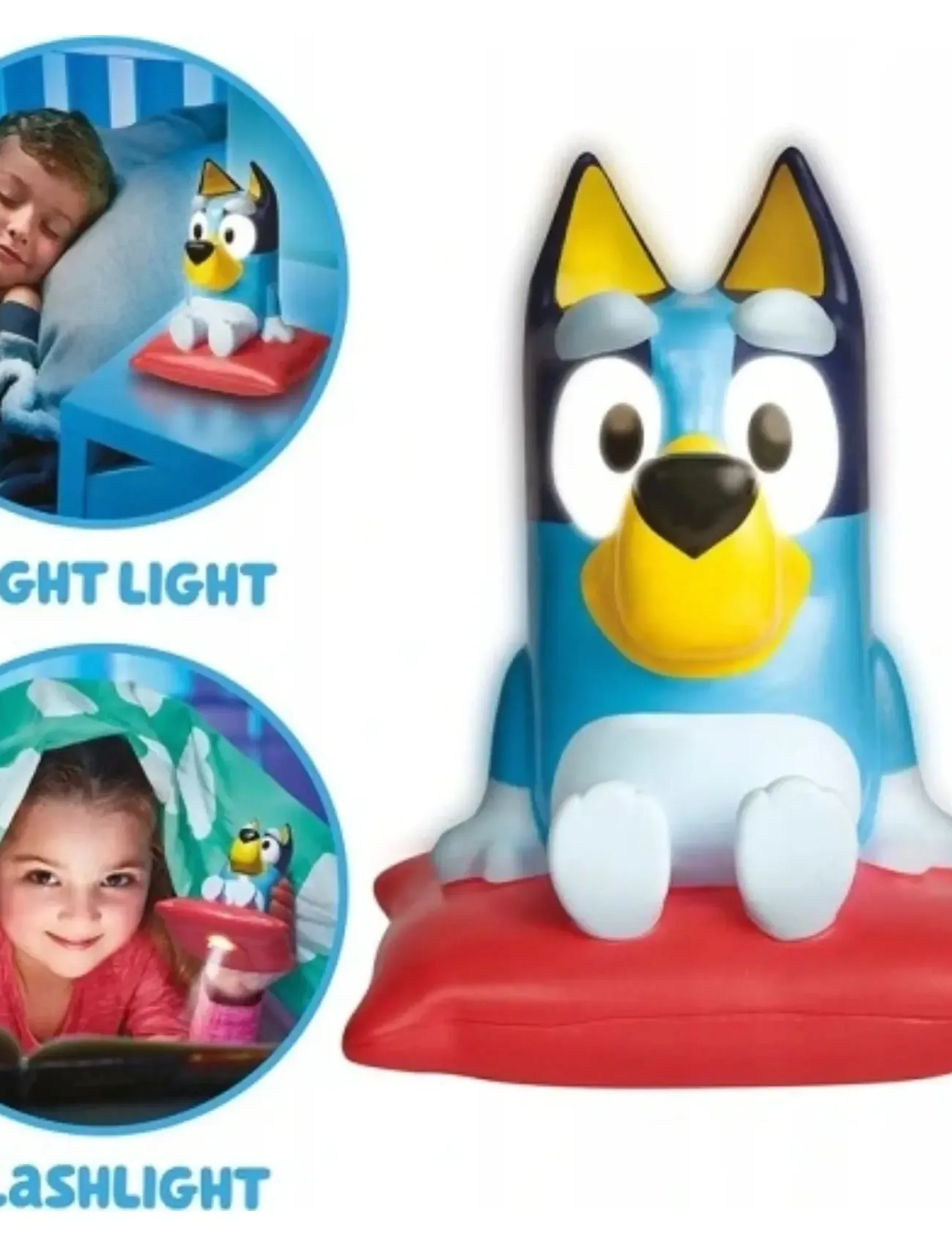 Bluey Goglow Buddy Night Light And Torch, 7X 9.5X 12 cm, Lighting, Mehrfarbig/gemustert - Lamps, Kinder