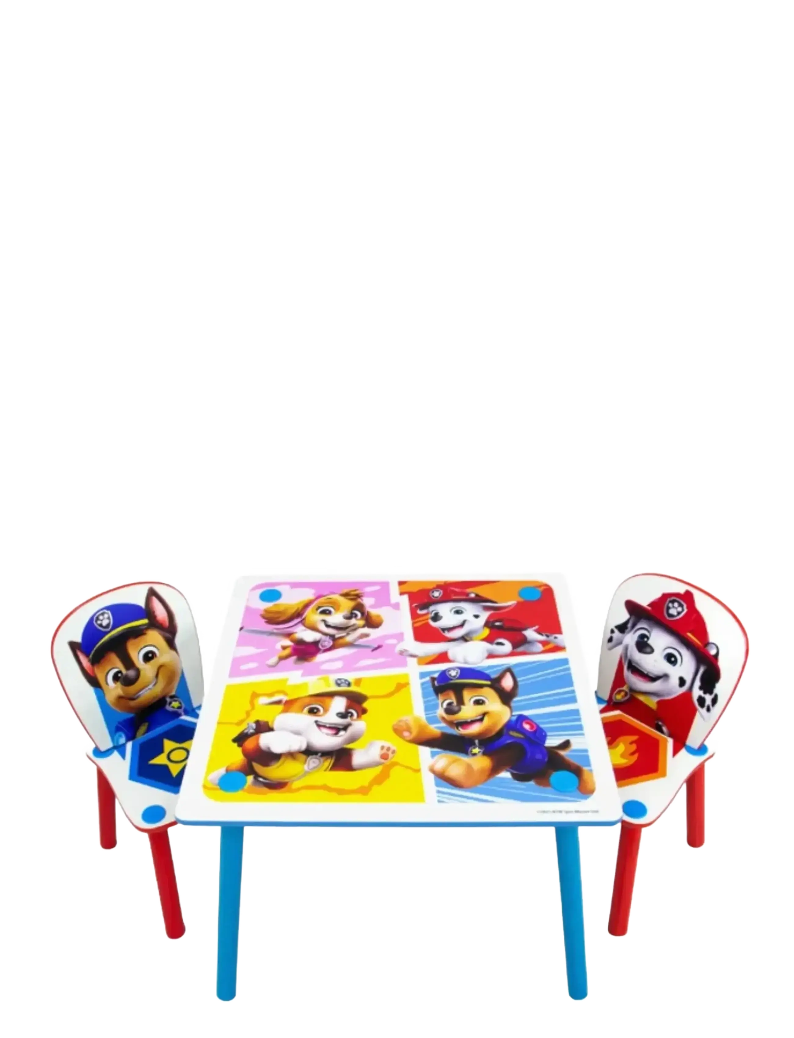 Paw Patrol Kids Table And 2 Chairs Set, 1X TABLE 43.5X 59X 59 cm, Furniture, Mehrfarbig/gemustert - & Stools, Kinder