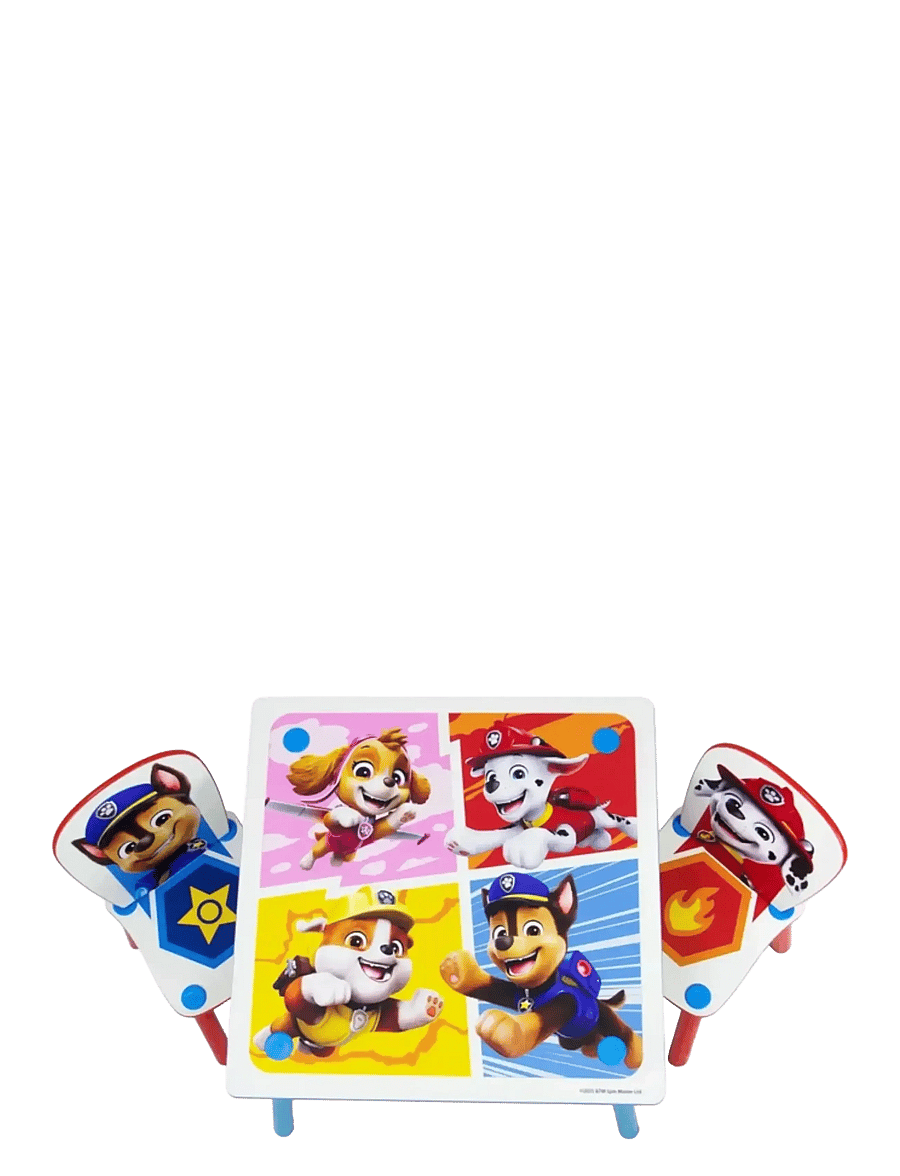 Paw Patrol - Paw Patrol Kids Table and 2 Chairs Set - barnrumspaket - multicolor - 2