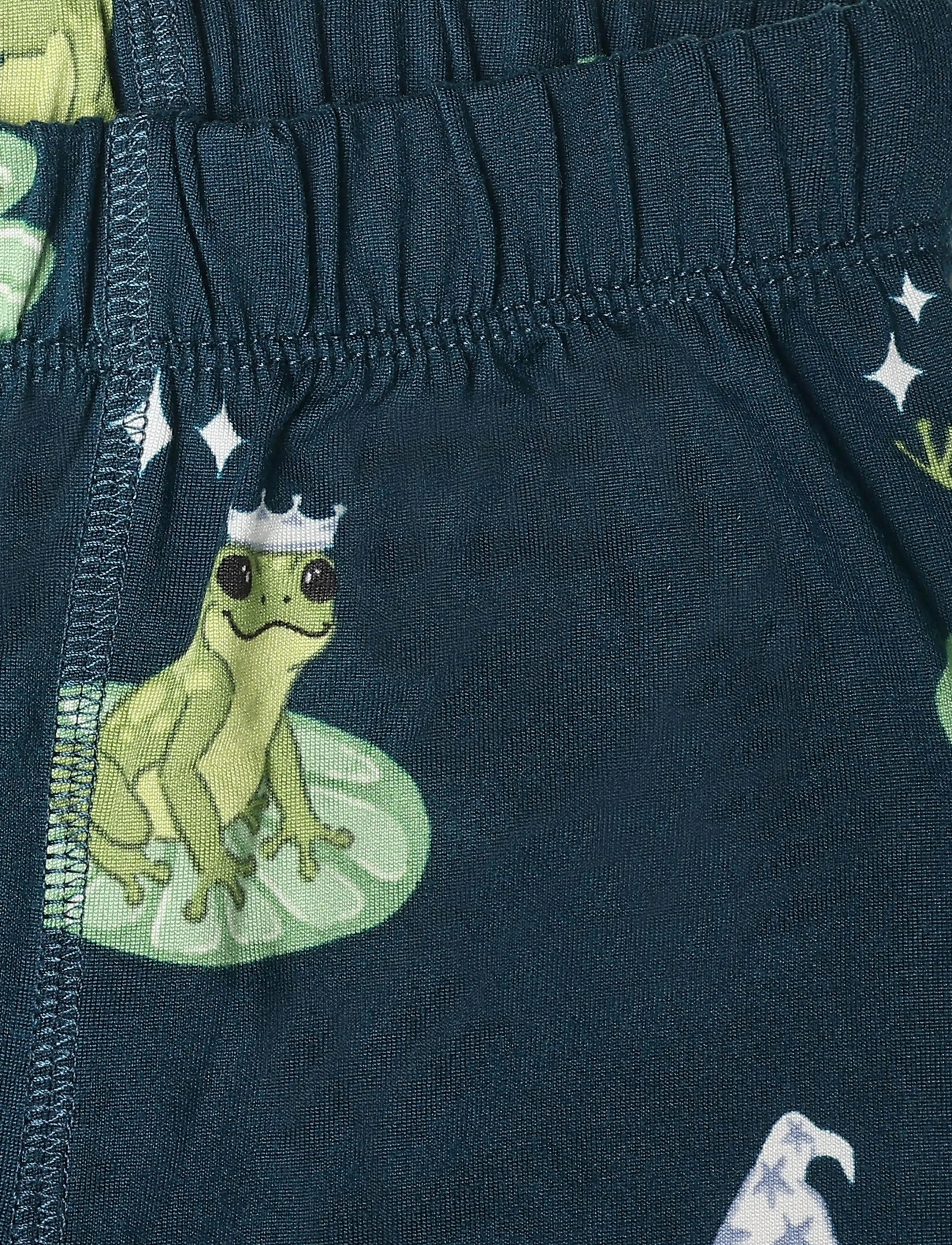 Chelsea Peers - Kids Enchanted Frog Print Long Pyjama Set - sets - teal - 4