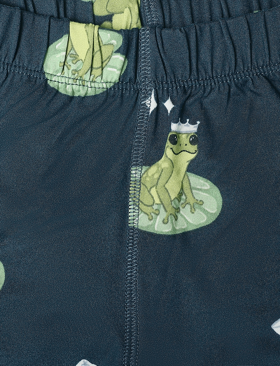 Chelsea Peers - Kids Enchanted Frog Print Long Pyjama Set - pyjamassæt - teal - 5