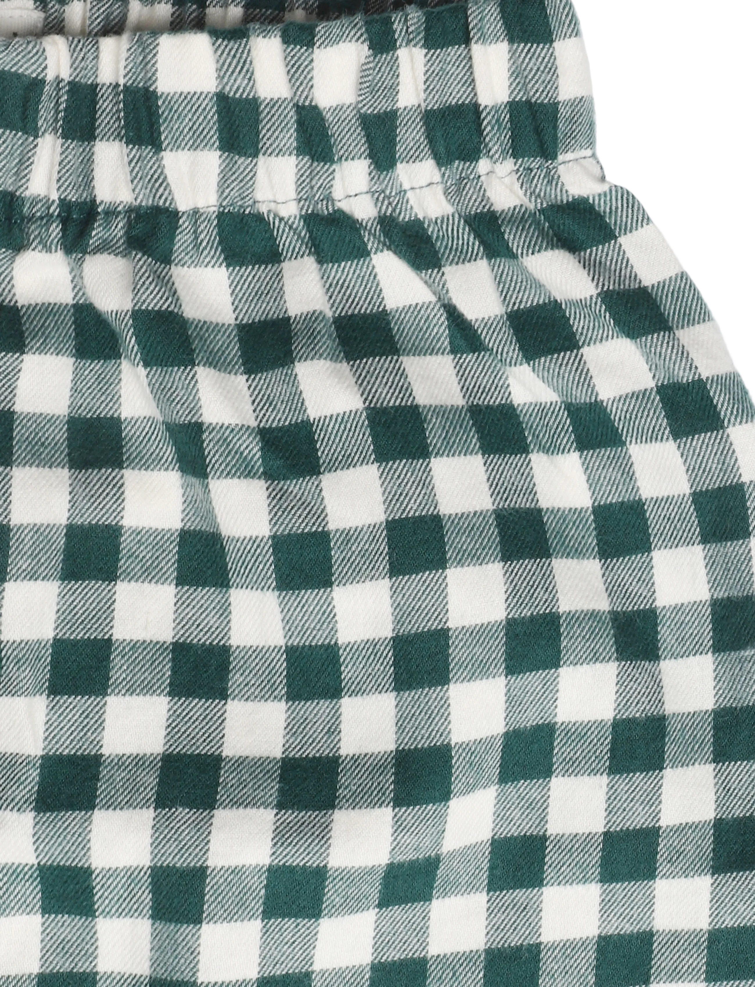 Chelsea Peers - Kids' Green Gingham Bow Long Pyjama Set - green - 4