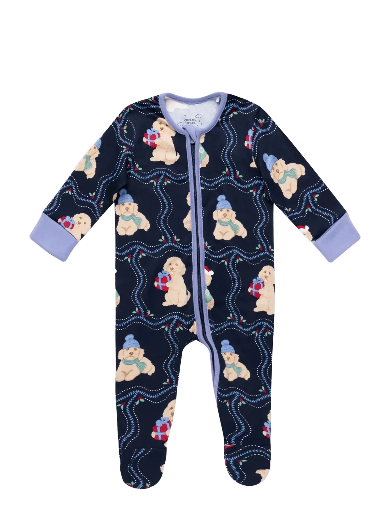 Chelsea Peers Baby Chip Christmas Sleepsuit - Pyjamas - NAVY / navy