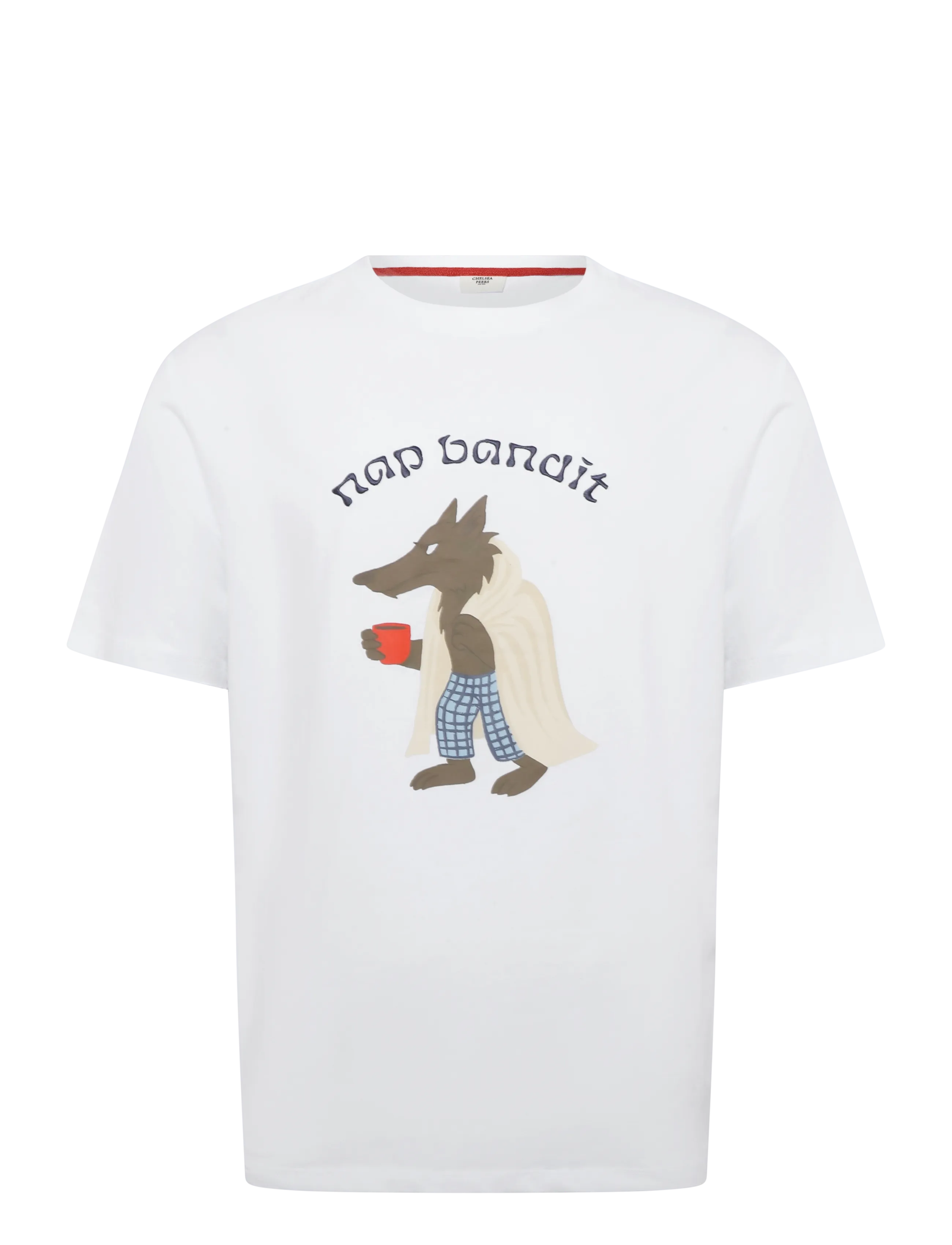 Chelsea Peers Nap Bandit Wolf Graphic Tee Long Pyjama Set - Undertøj - NAVY / navy