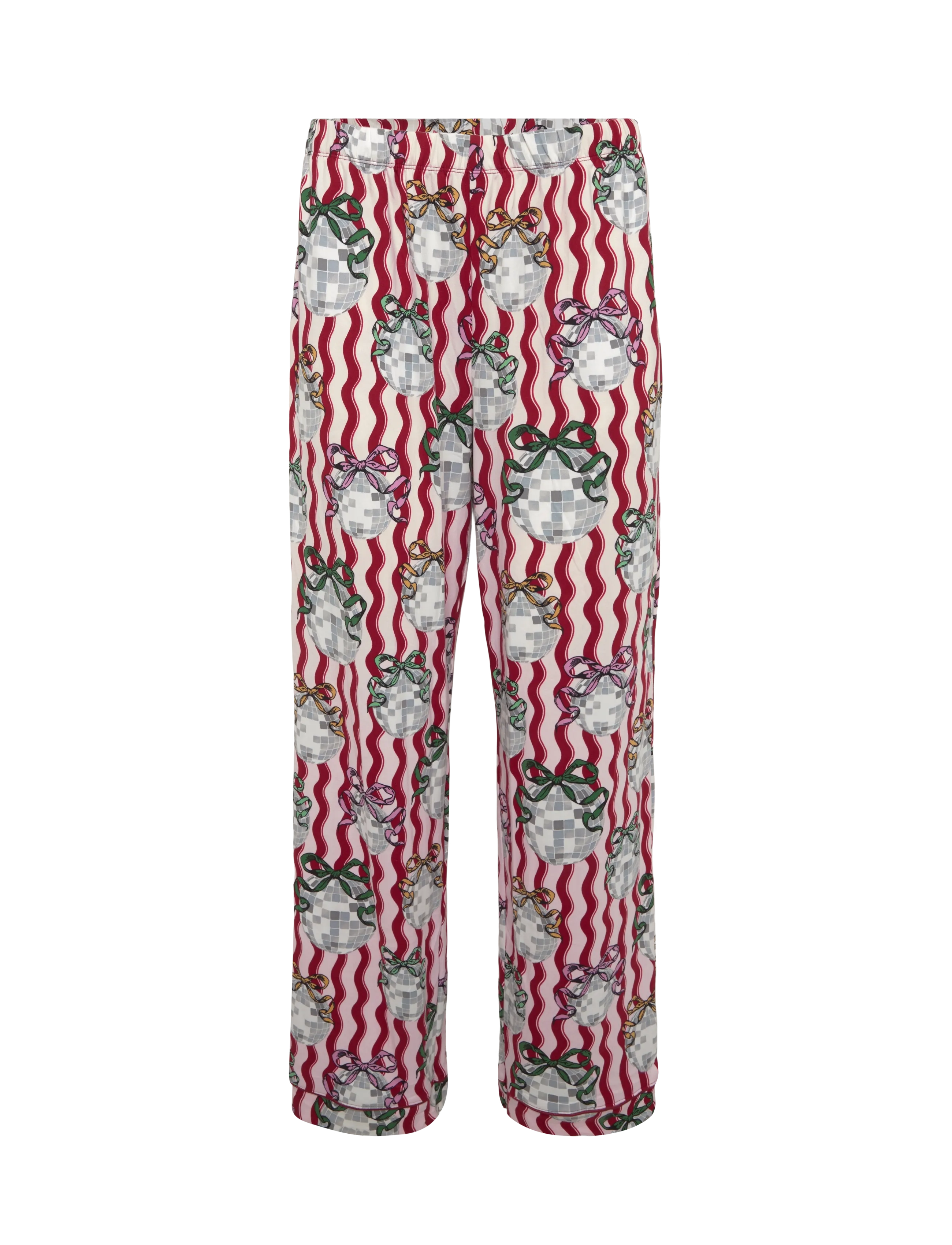 Chelsea Peers - Disco Balls Wiggle Long Button Up Pyjama Set - pink - 2