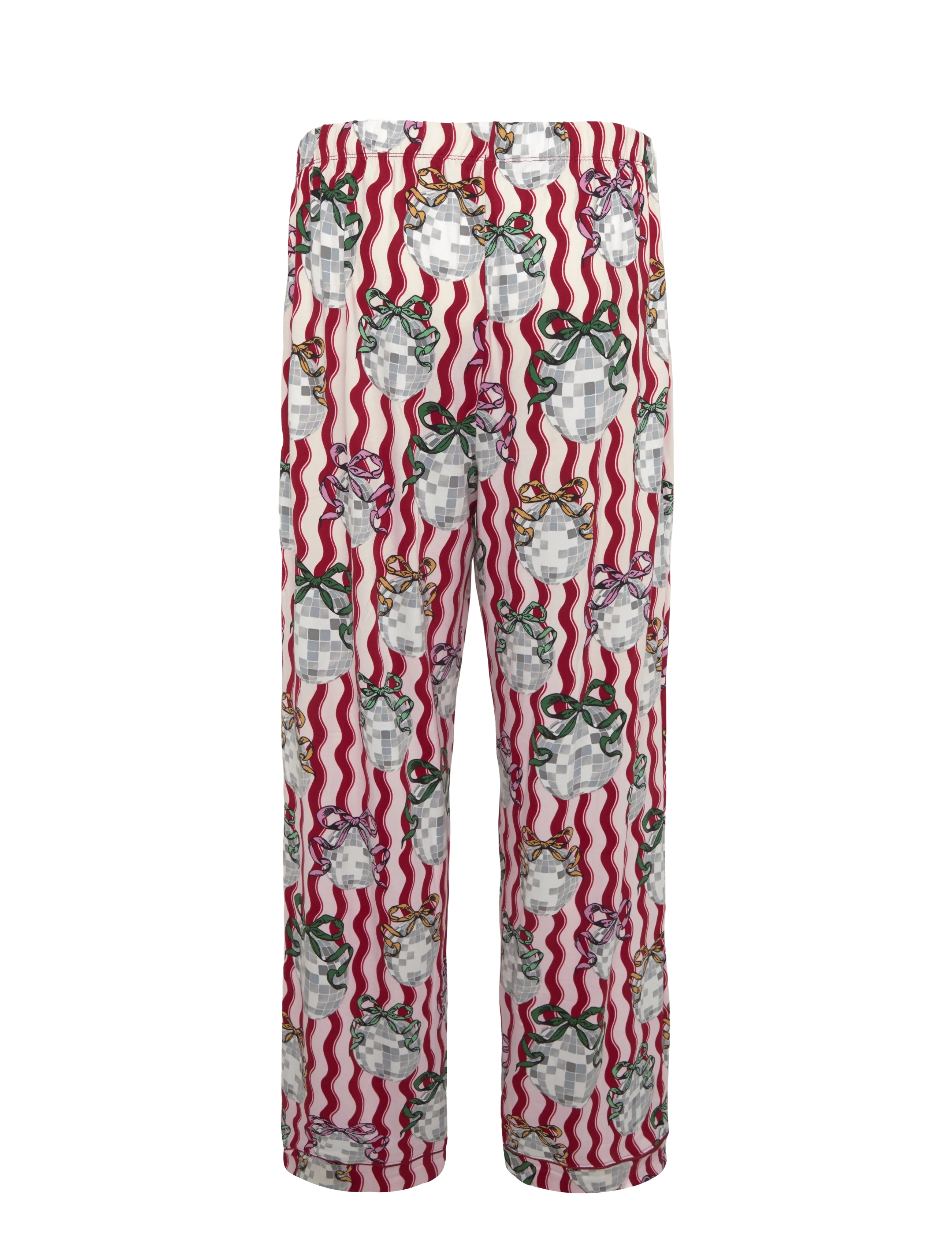Chelsea Peers - Disco Balls Wiggle Long Button Up Pyjama Set - pink - 3