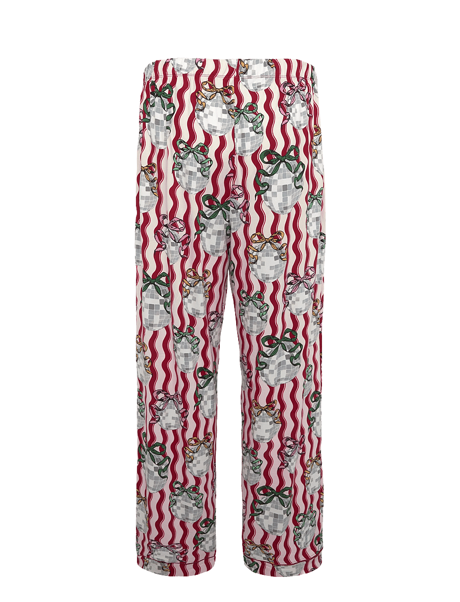 Chelsea Peers - Disco Balls Wiggle Long Button Up Pyjama Set - pink - 3