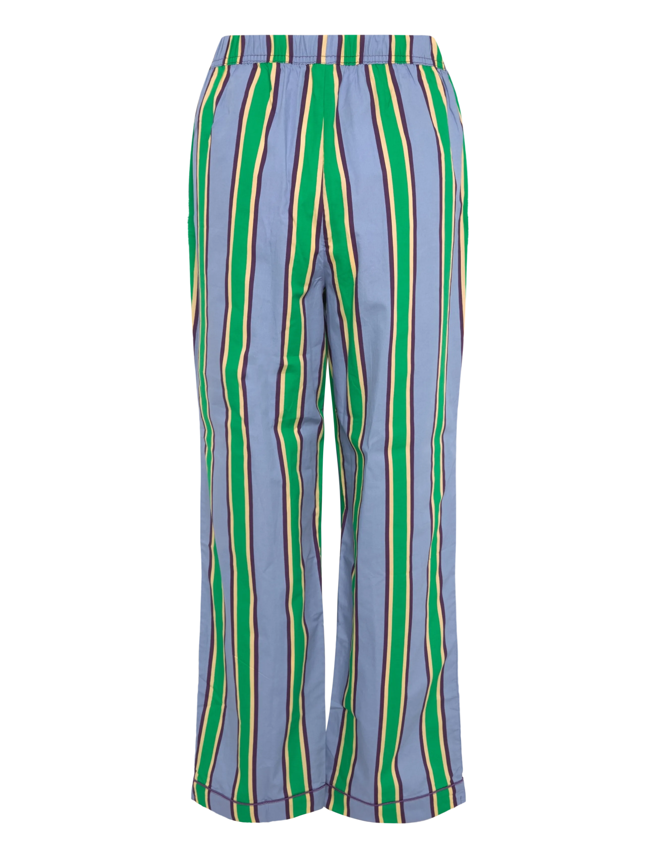 Chelsea Peers Organic Cotton Jewel Stripe Button Up Long Pyjama Set pyjamas dam – bild 4