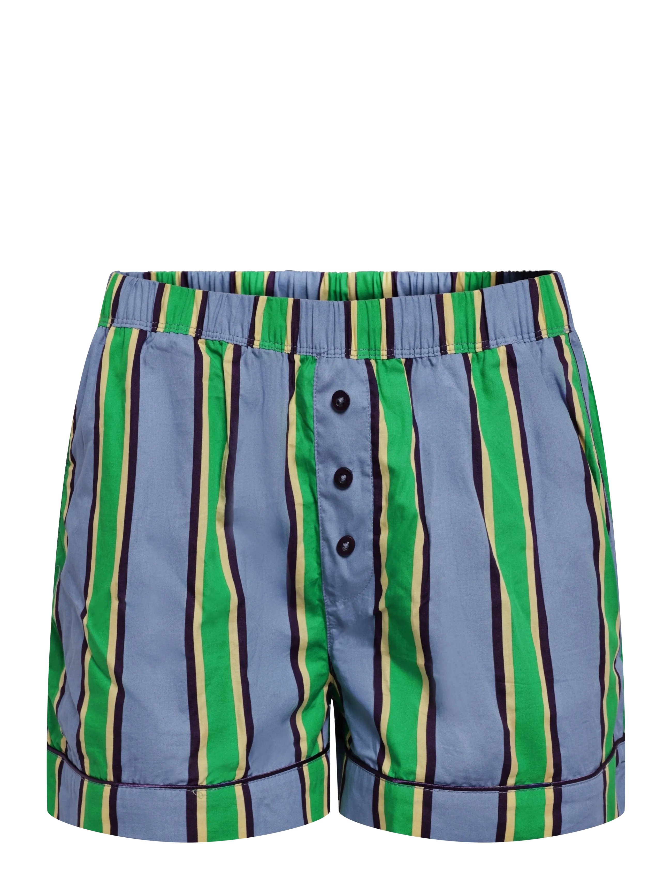 Chelsea Peers - Organic Cotton Jewel Stripe Short Pyjama Set - sügisene kokkuhoid - multi - 3