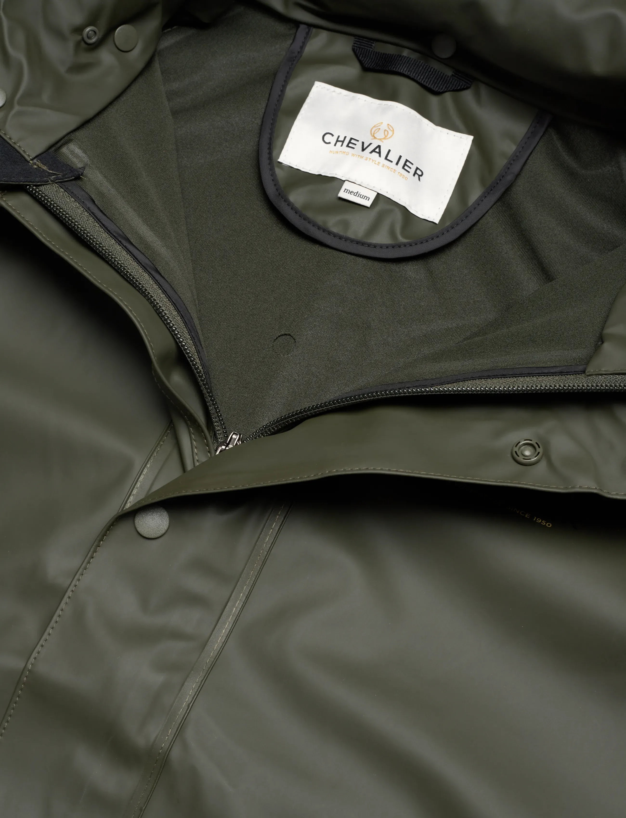 Chevalier - Stratus Rain Jacket - rain coats - dark green - 3