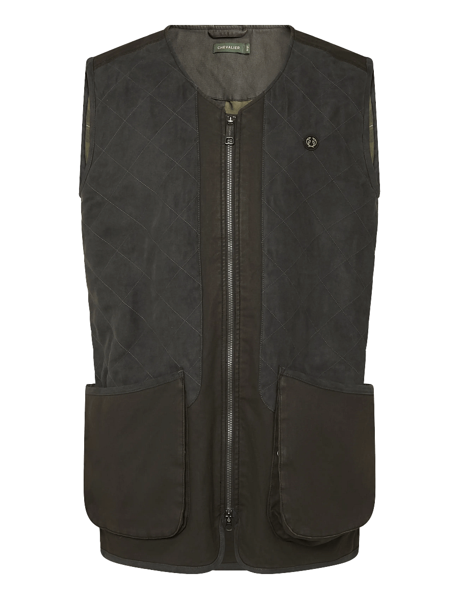 Chevalier - Vintage Dogsport Vest Men - outdoor - leather brown - 0