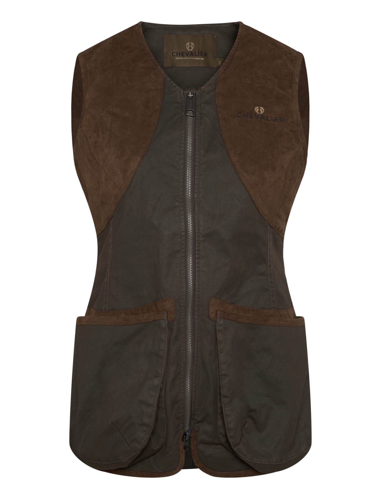 Chevalier Vintage Dogsport Vest Women, Damen, Jagdweste, Braun, Gr: 40 W
