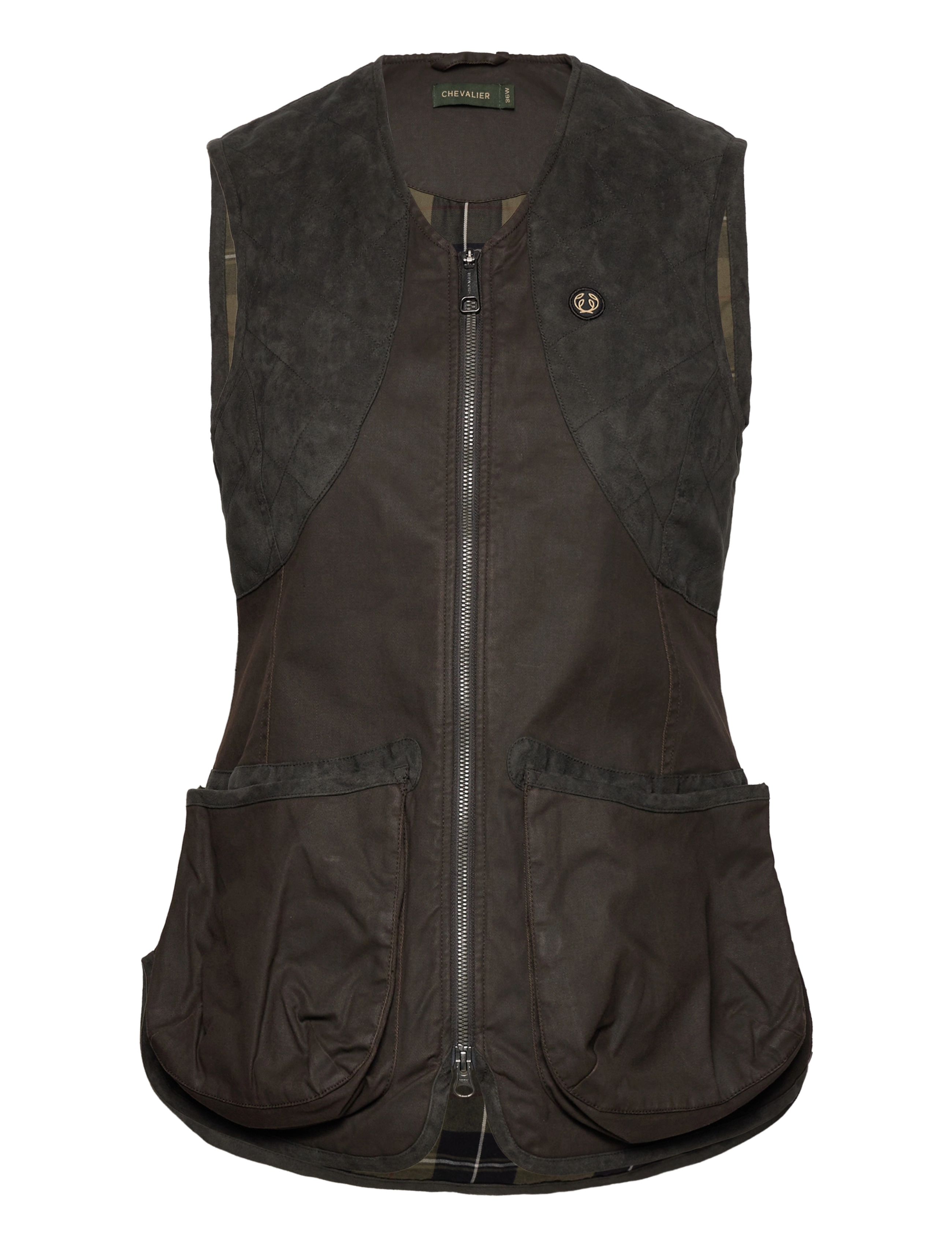 Chevalier Vintage Dogsport Vest, 44, Sport, Braun - Padded Westen, Frauen