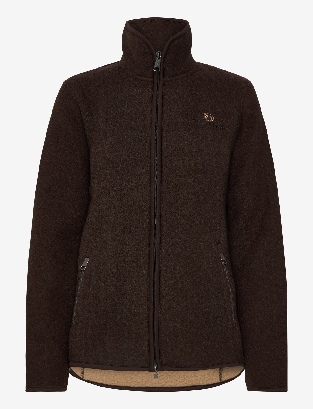 Chevalier - Mainstone Fleece Jacket Women - midlayer-jakker - brown - 0