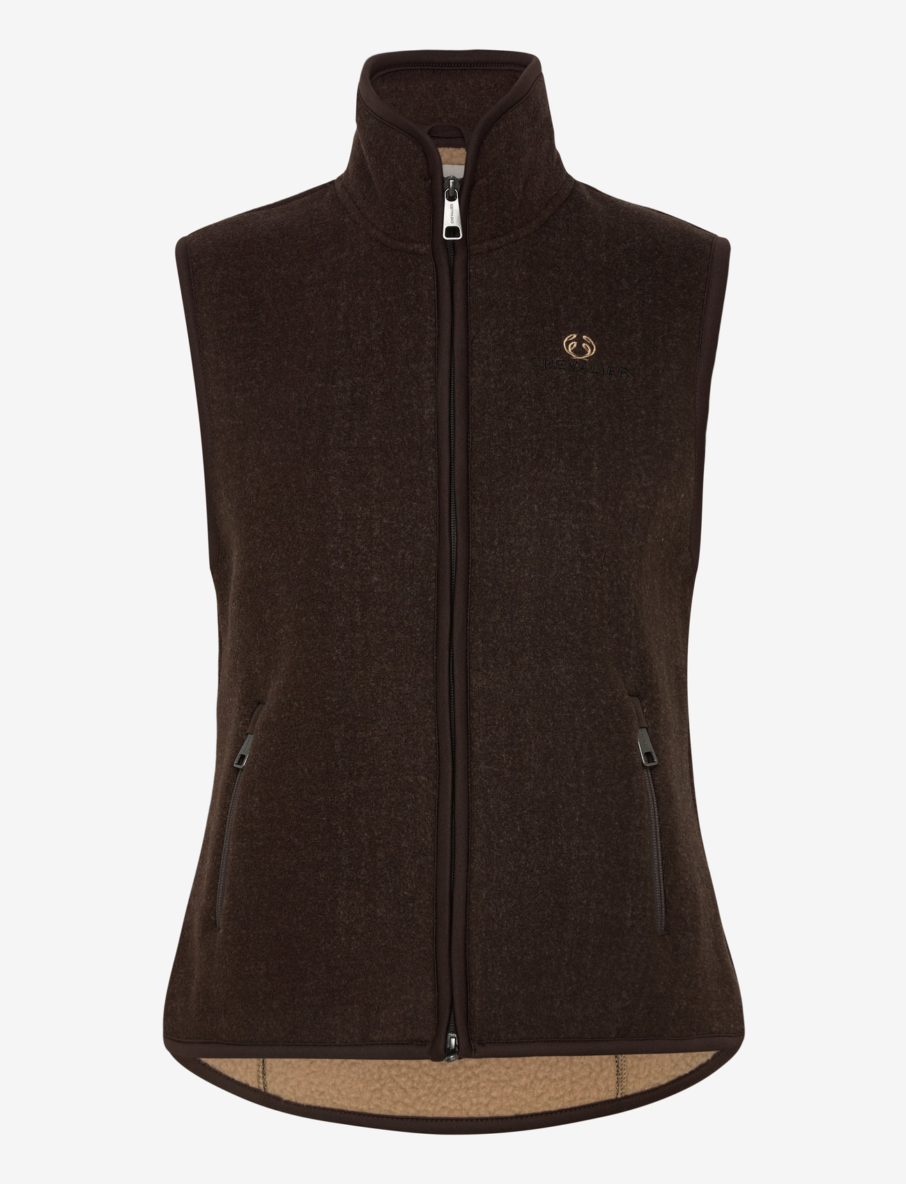 Chevalier - Mainstone Fleece Vest Women - outdoor - brown - 0