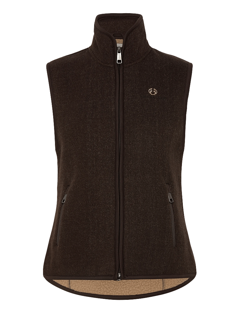 Chevalier - Mainstone Fleece Vest Women - outdoor - brown - 0