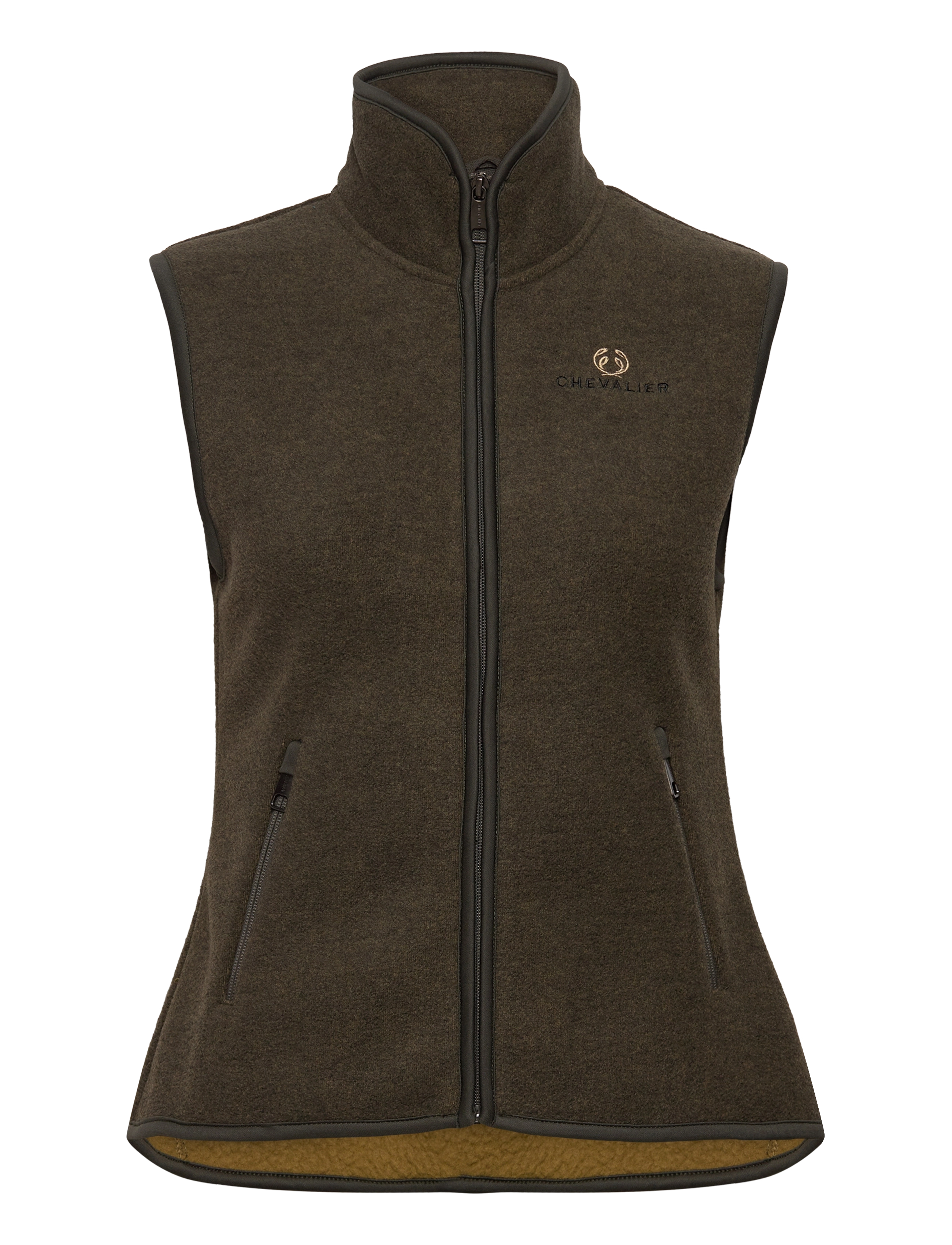 Chevalier Mainstone Fleece Vest Women, 40, Green, Sport > Vatterede Veste, Dame