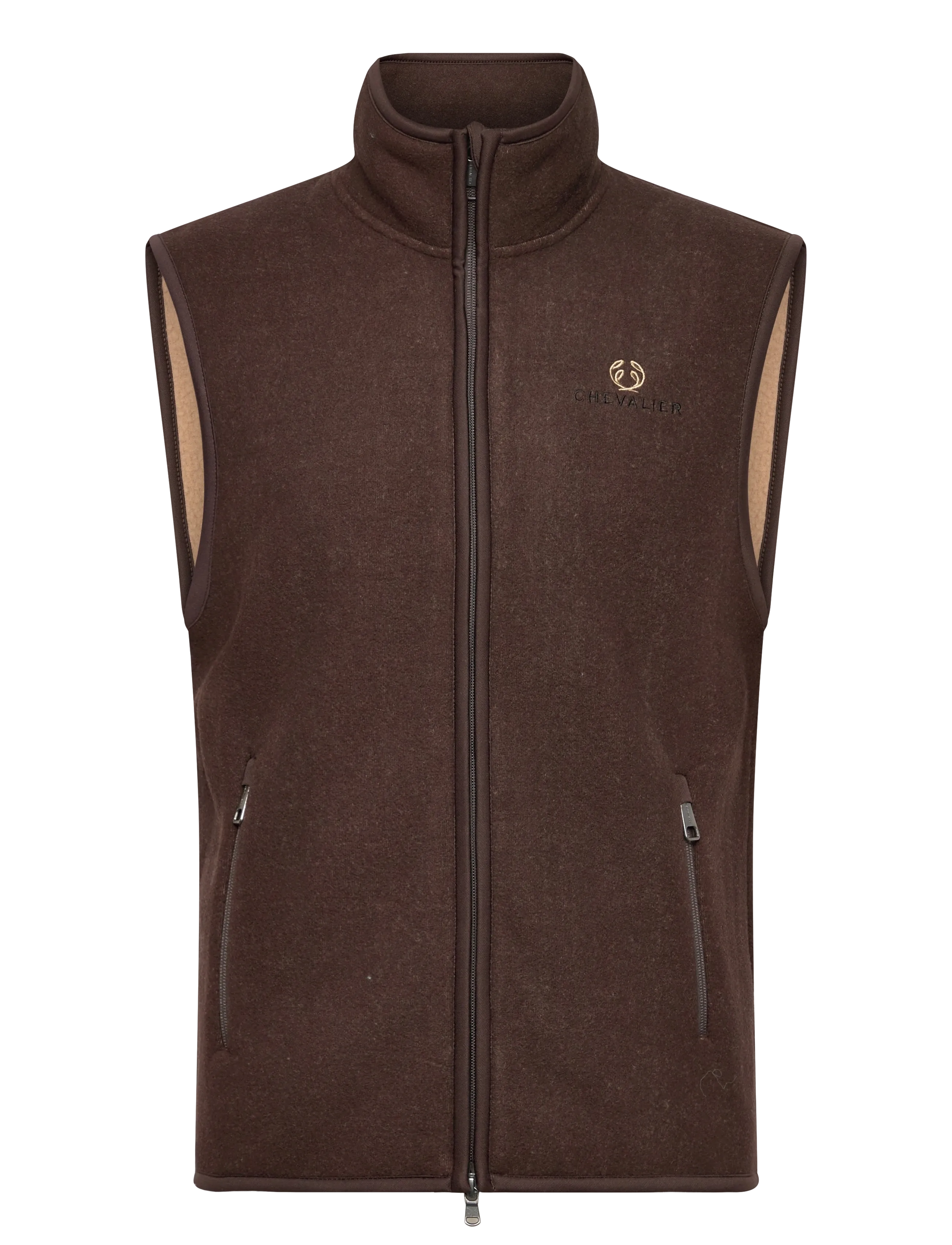 Chevalier Mainstone Fleece Vest Men - Outdoor - BROWN / brown