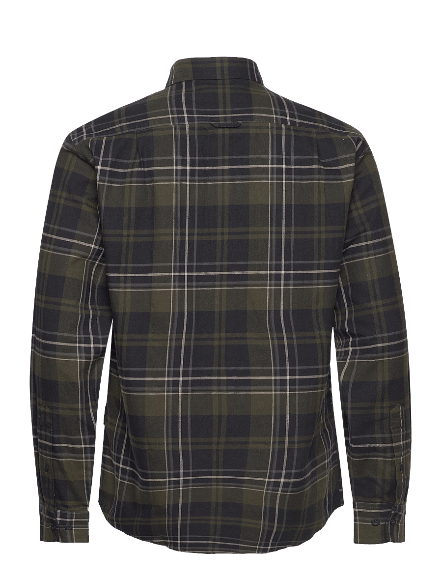 Chevalier - Heron Flannel Shirt Men - toppe & t-shirts - green checked - 1