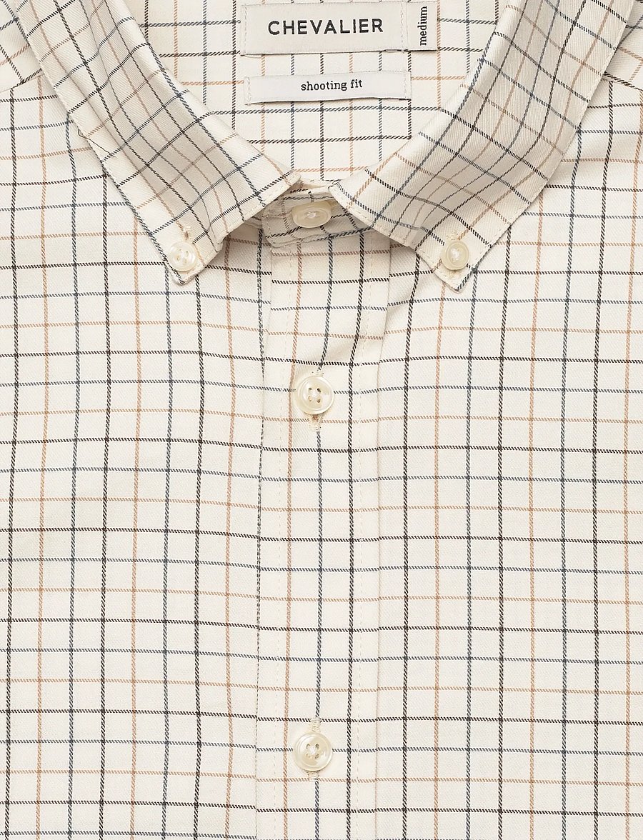 Chevalier - Baron Shooting Fit Stretch Shirt - oberteile & t-shirts - stormy blue tattersall - 2