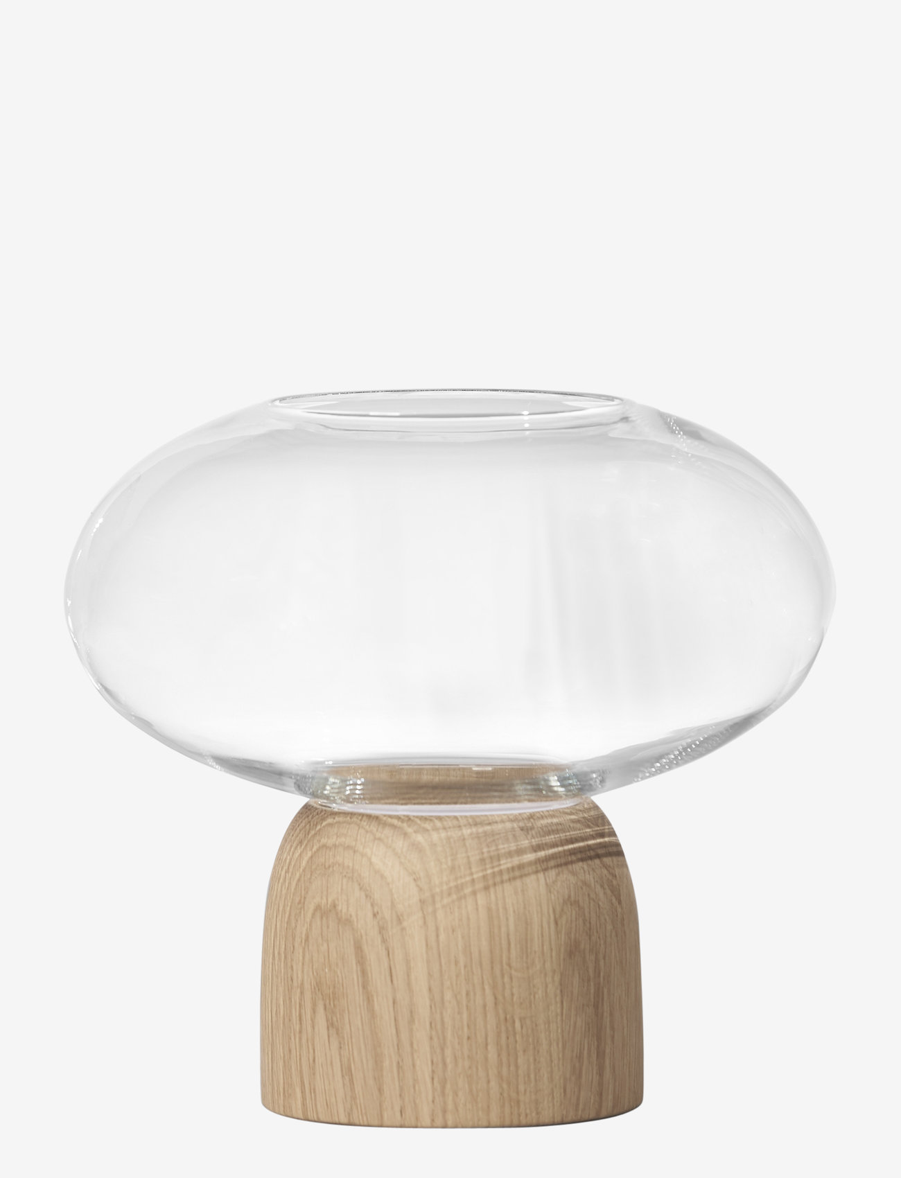 ChiCura - Porcini Vase - geburtstagsgeschenke - oak / clear - 0