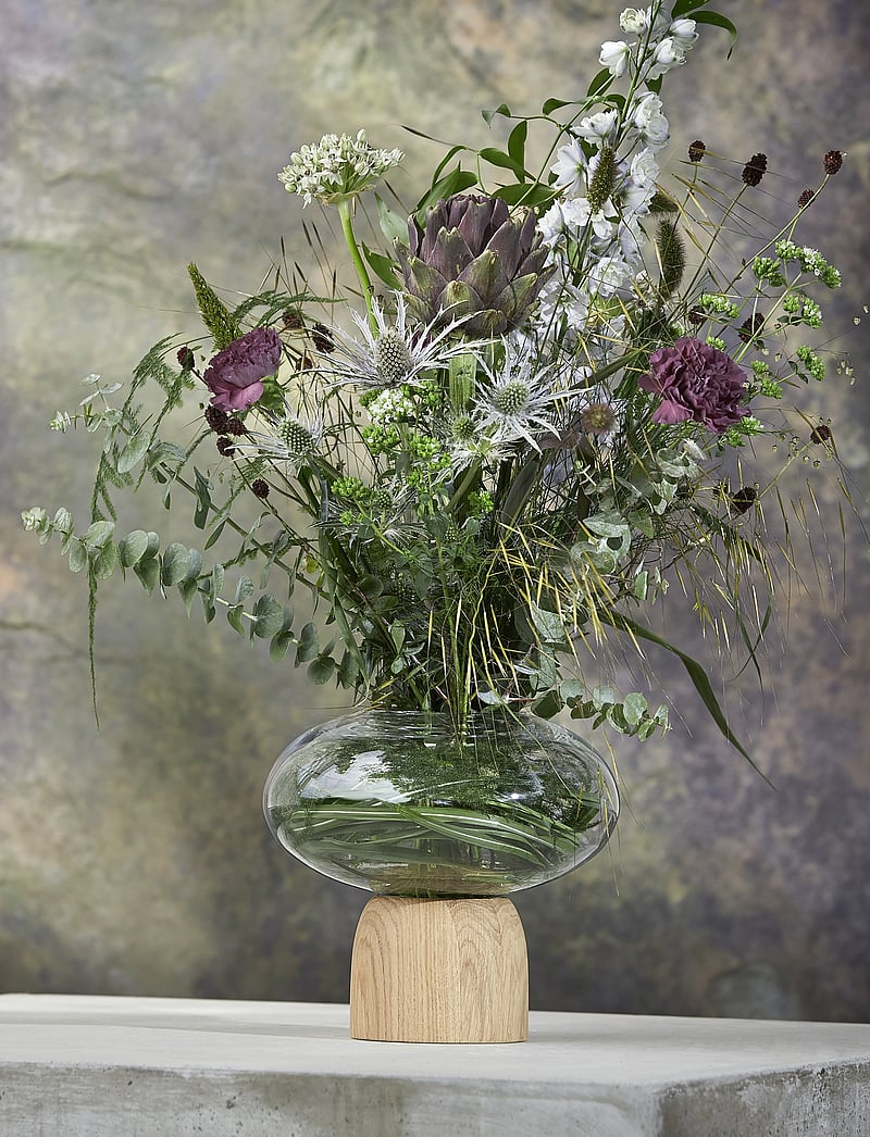 ChiCura - Porcini Vase - vasen - oak / clear - 1