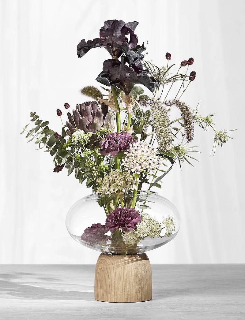 ChiCura - Porcini Vase - vasen - oak / clear - 3